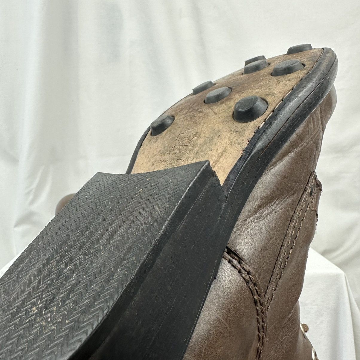 Dirk Bikkembergs Dirk Bikkembergs Leather Boots Archive 90s Military Combat Size US 9 / EU 42 - 13 Thumbnail