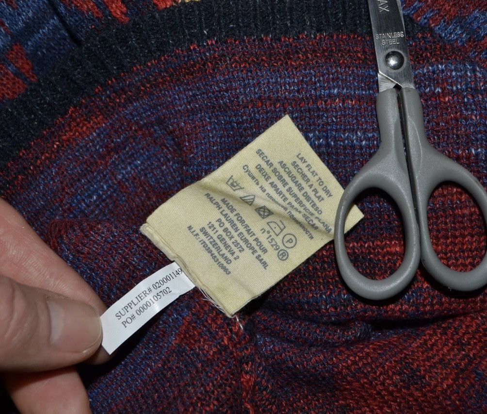 Polo Ralph Lauren × Vintage Ralph Lauren Denim & Supply Knit Aztec Sweater Indian Size S Size US S / EU 44-46 / 1 - 9 Thumbnail