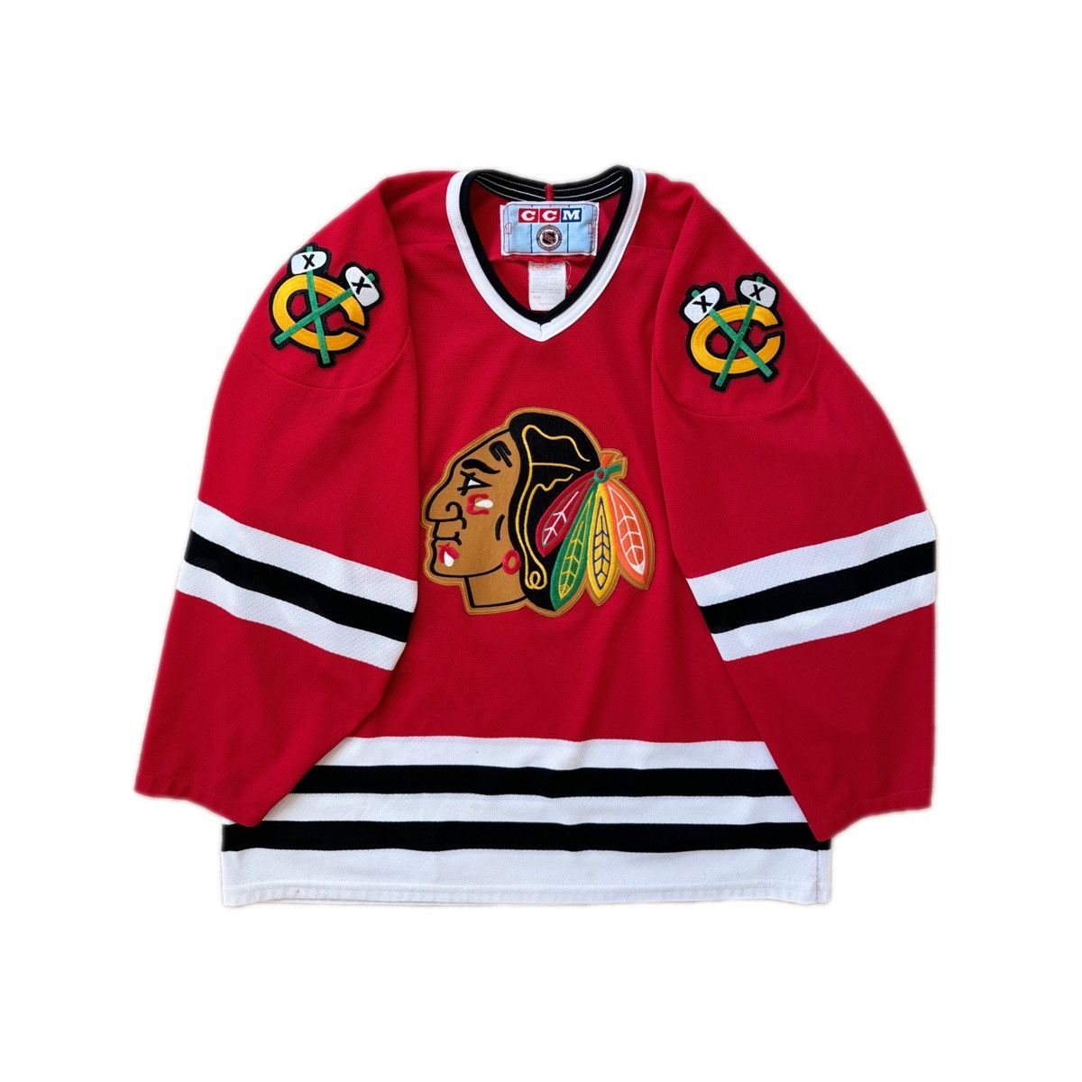 Ccm × Vintage Superb 80s Vintage Chicago Blackhawks Jersey Size US L / EU 52-54 / 3 - 5 Thumbnail
