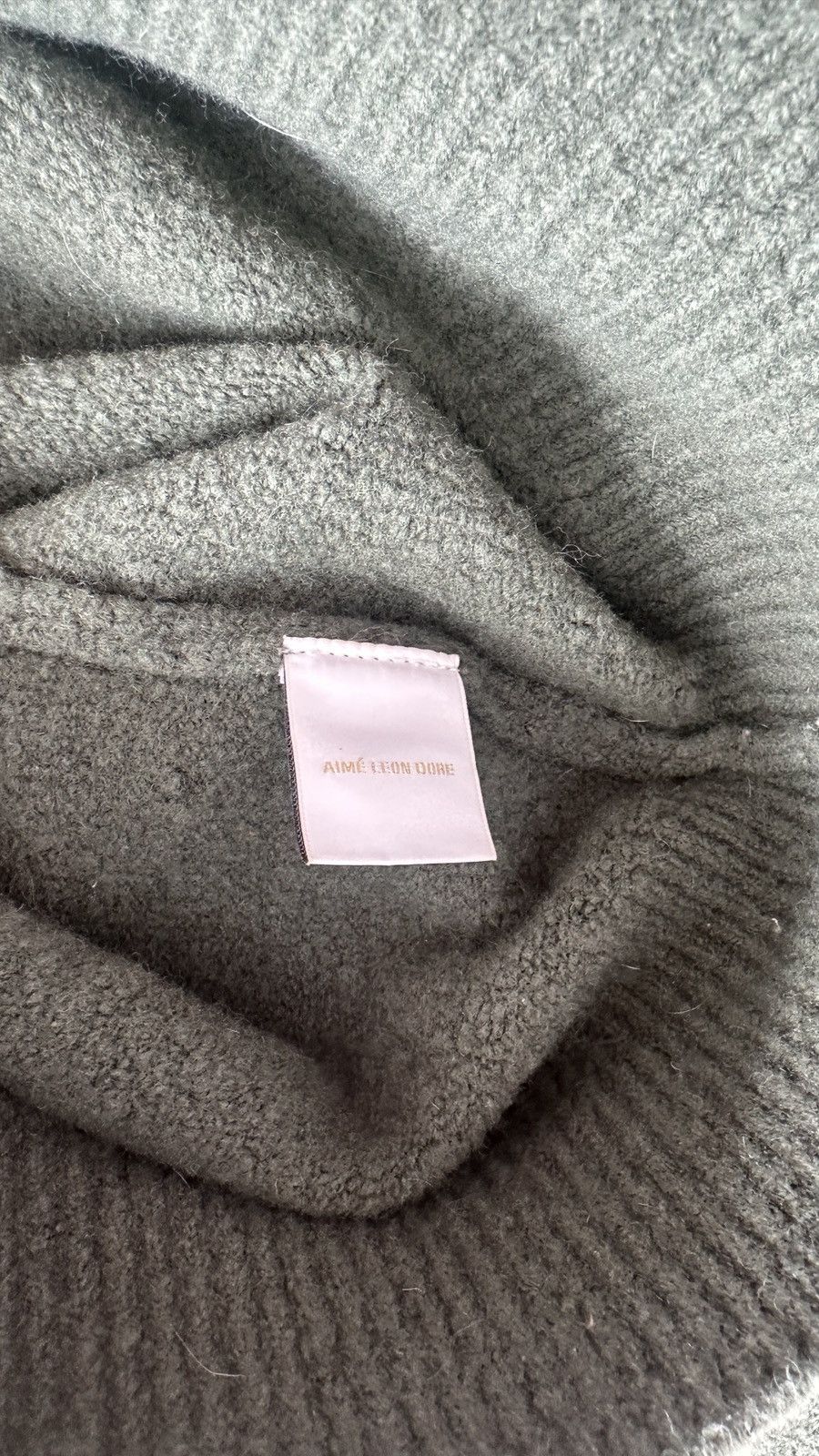Aime Leon Dore Aime Leon Dore Boiled Wool Moss Green Turtleneck Size US M / EU 48-50 / 2 - 5 Thumbnail