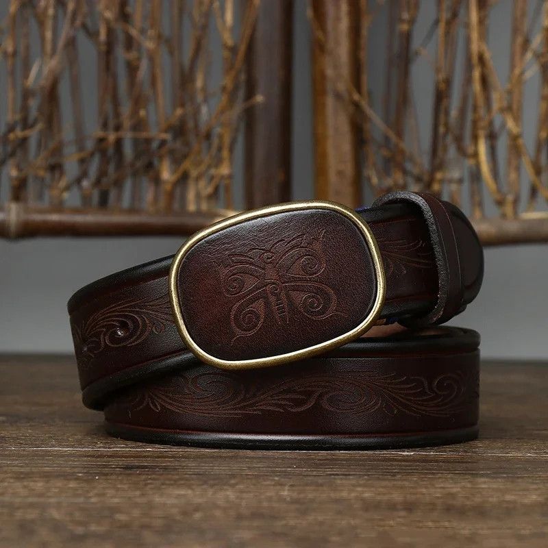 Japanese Brand × Vintage Butterfly emboss belt Size ONE SIZE - 1 Thumbnail