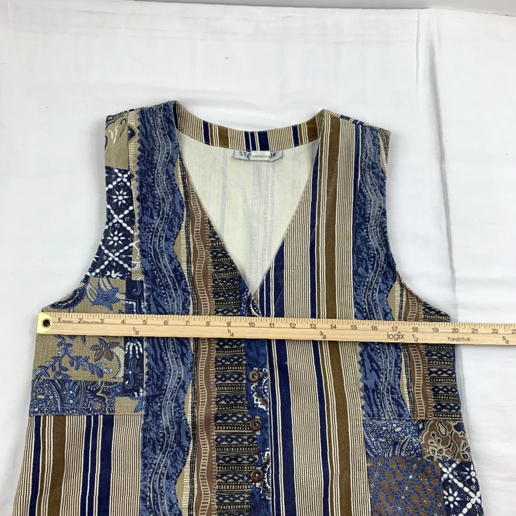 Vintage VINTAGE Stampede Western Vest Womens Medium Casual Cotton 80s 90s American Cowboy Size M / US 6-8 / IT 42-44 - 7 Thumbnail