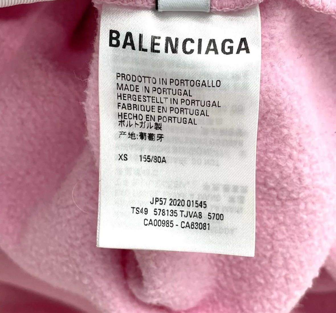 Balenciaga Balenciaga Pink Embroidered Letter Hoodie2412-Nextarrow Size US XS / EU 42 / 0 - 3 Thumbnail