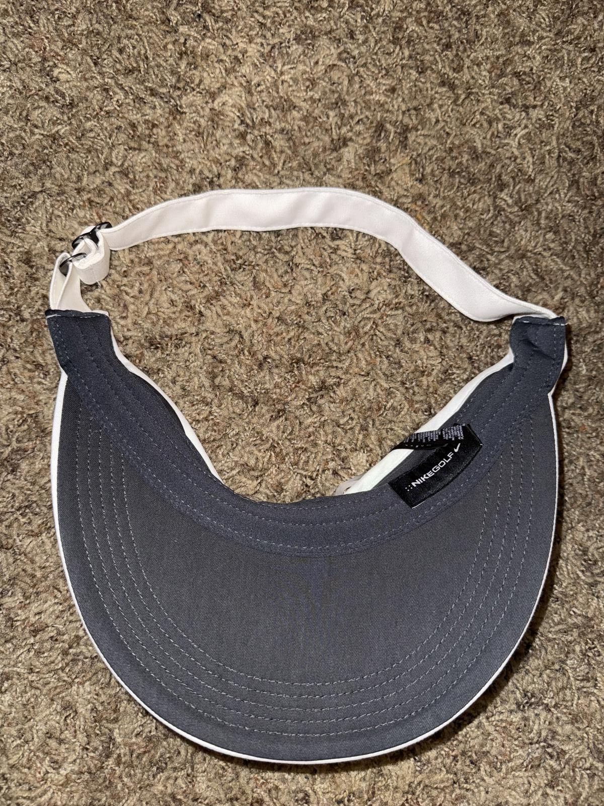Nike Nike Golf Hat Cap Strap White Black VRS 20XI Adjustable Visor Sample Size ONE SIZE - 5 Thumbnail