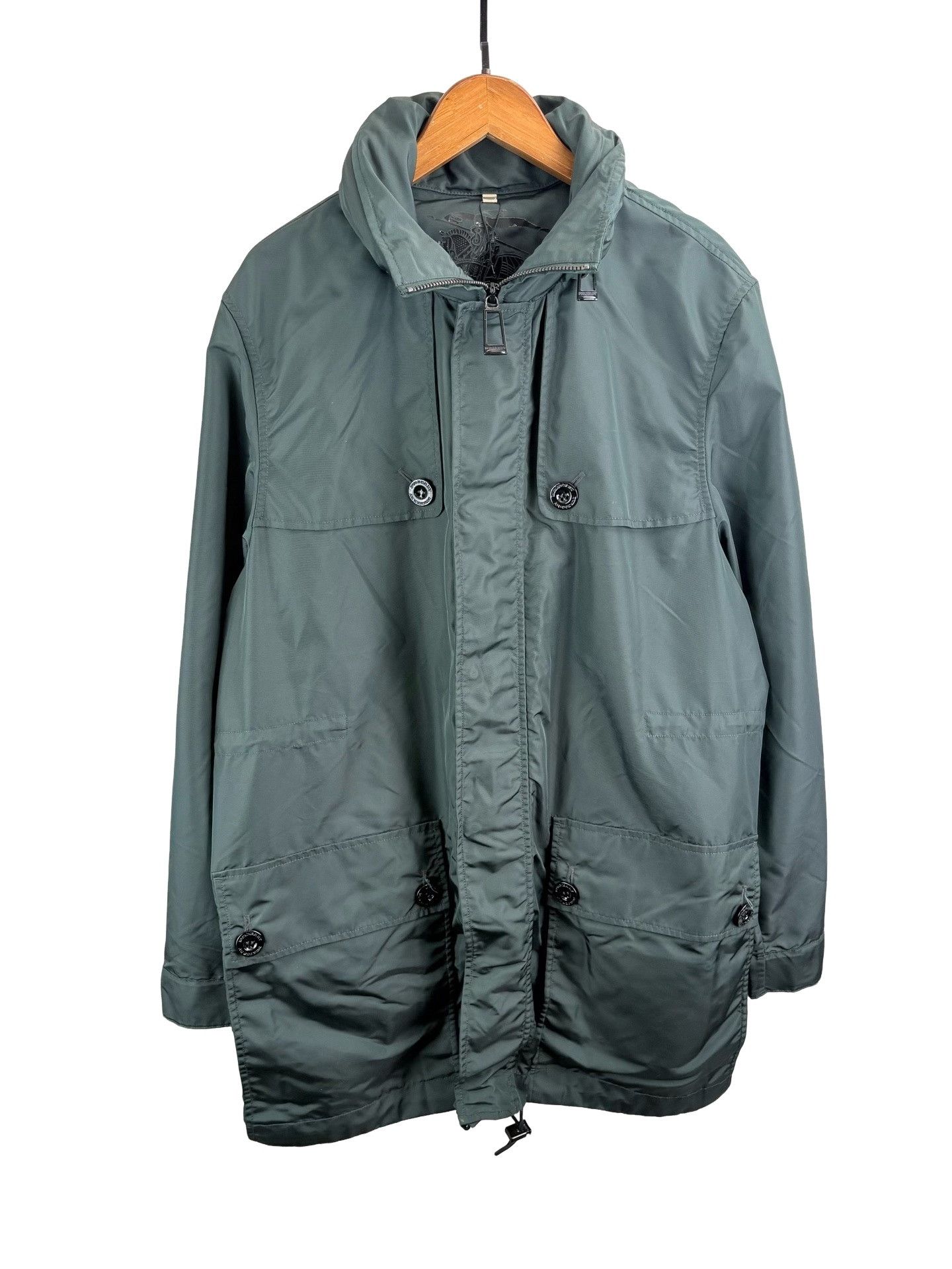 Burberry Burberry Teal Lightweight Field Jacket Size M Size US M / EU 48-50 / 2 - 1 Thumbnail