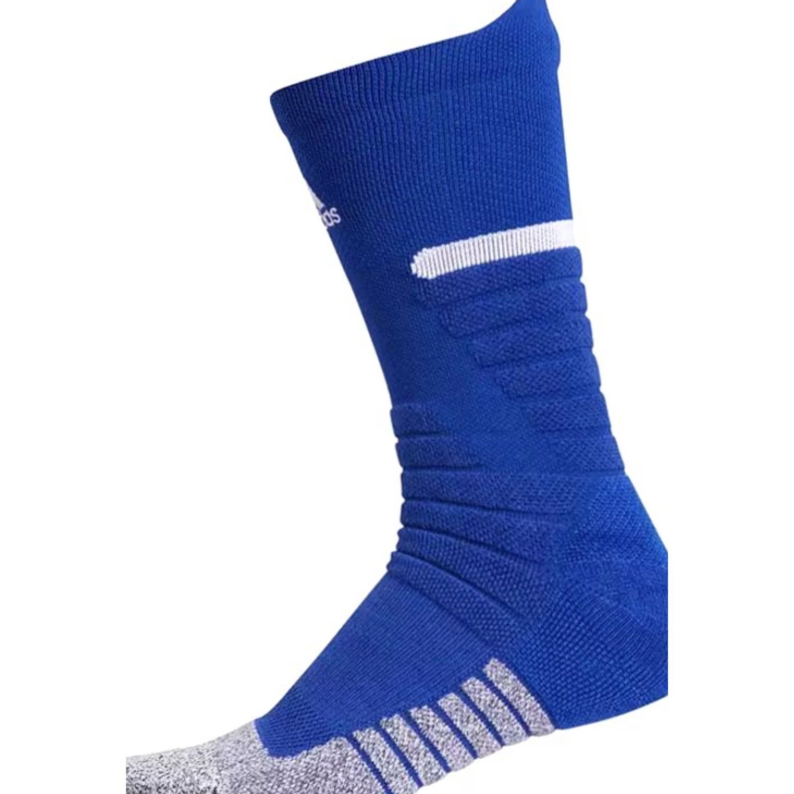 Adidas Adidas Crew Socks Mens XL 12-16 Max Cushioned Adizero Football Blue Lot of 2 Size ONE SIZE - 6 Thumbnail