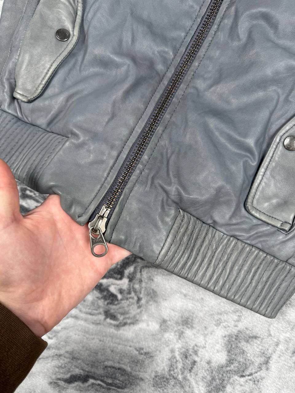 Allsaints Vintage Allsaints Leather Bomber Jacket Biker 00s Y2K Size US M / EU 48-50 / 2 - 20 Thumbnail