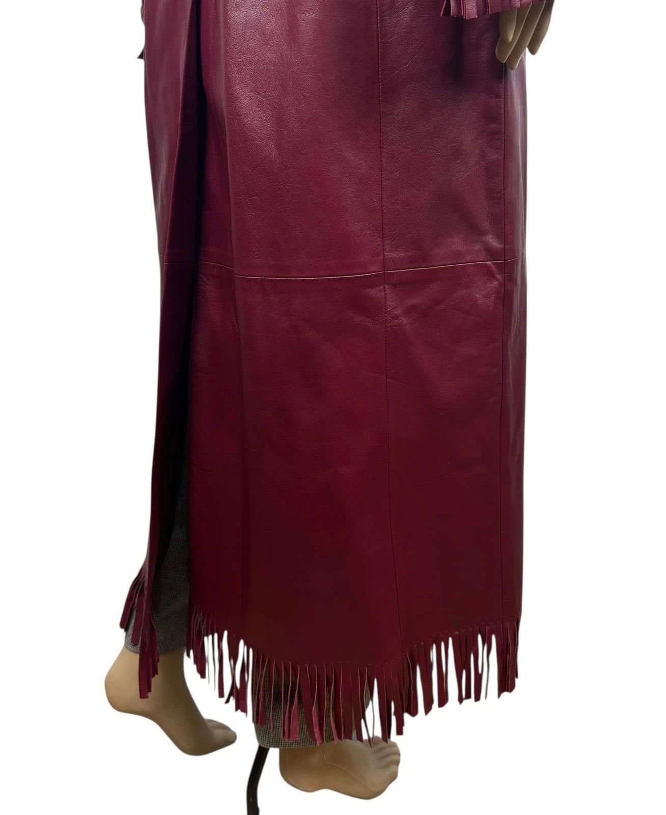 Other Upstar Exclusive Genuine Leather Long Coat Fringed D42 I48 Size L / US 10 / IT 46 - 11 Thumbnail