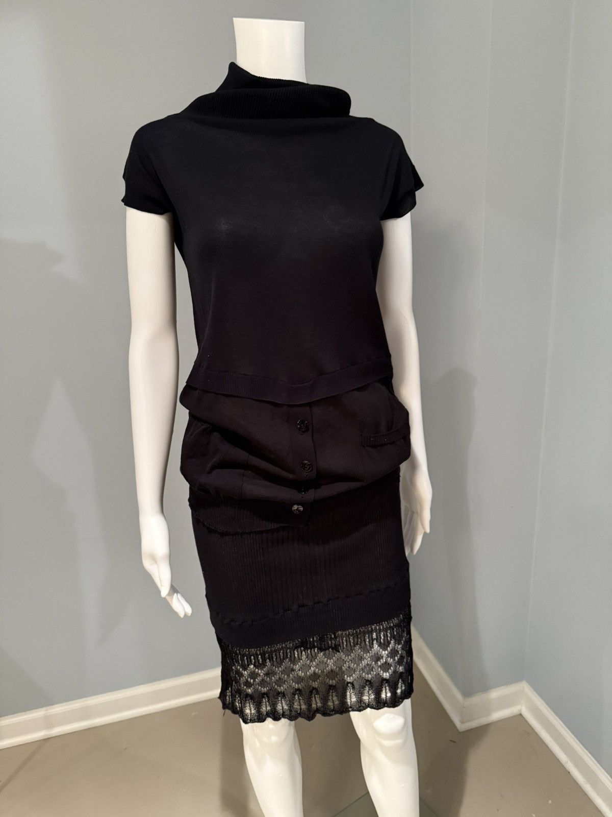 Jean Paul Gaultier Vintage Jean Paul Gaultier 3 tier / turtleneck dress Size S / US 4 / IT 40 - 2 Thumbnail