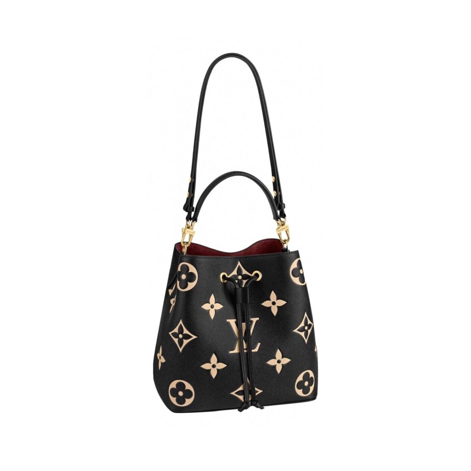 Louis Vuitton Louis Vuitton NéoNoé Shoulder Bag MM Black Leather Size ONE SIZE - 1 Thumbnail