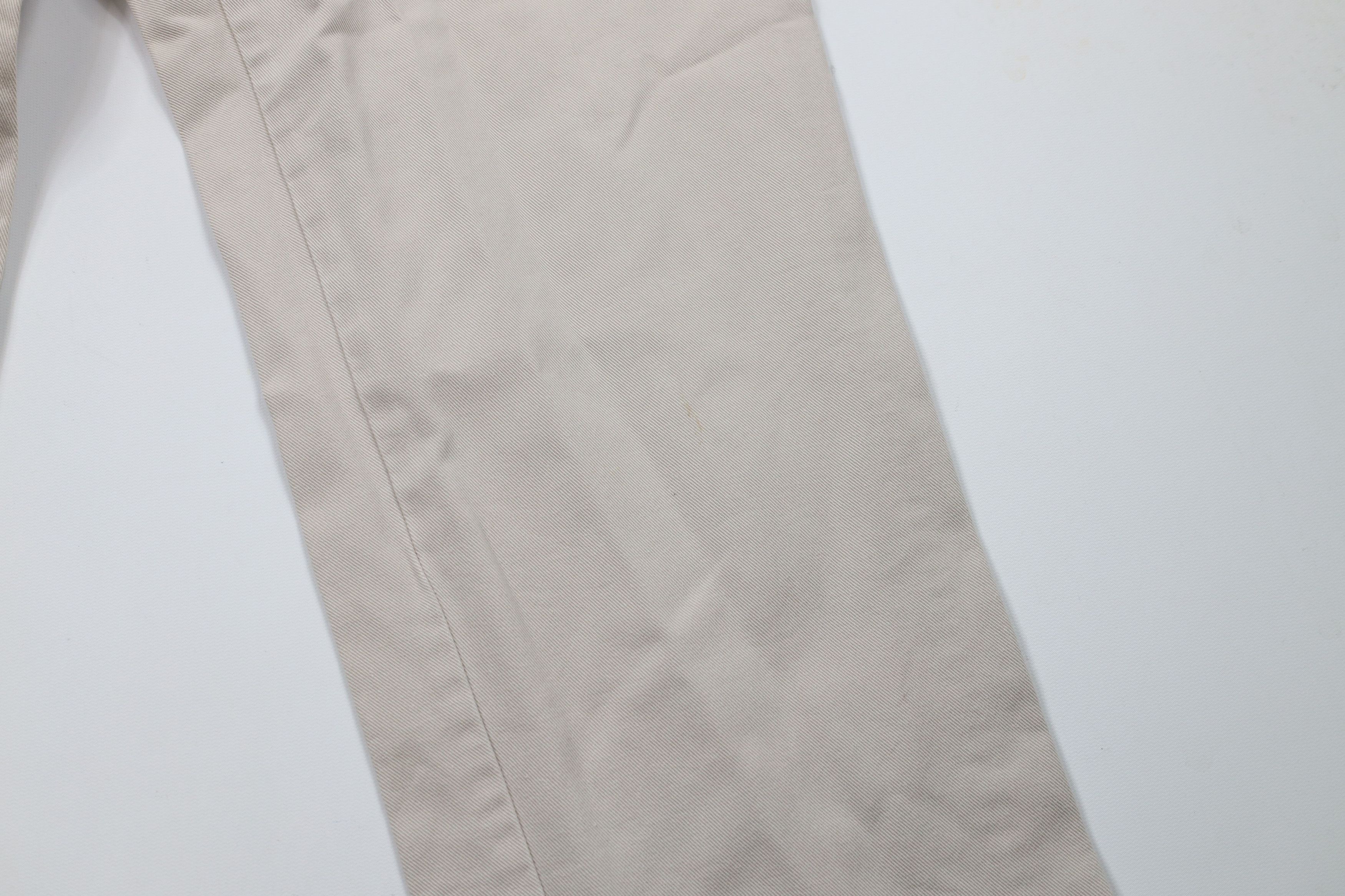 Orvis × Vintage Vintage 90s Orvis Heavy Leather Trim Wide Leg Pants Beige Size US 36 / EU 52 - 7 Thumbnail