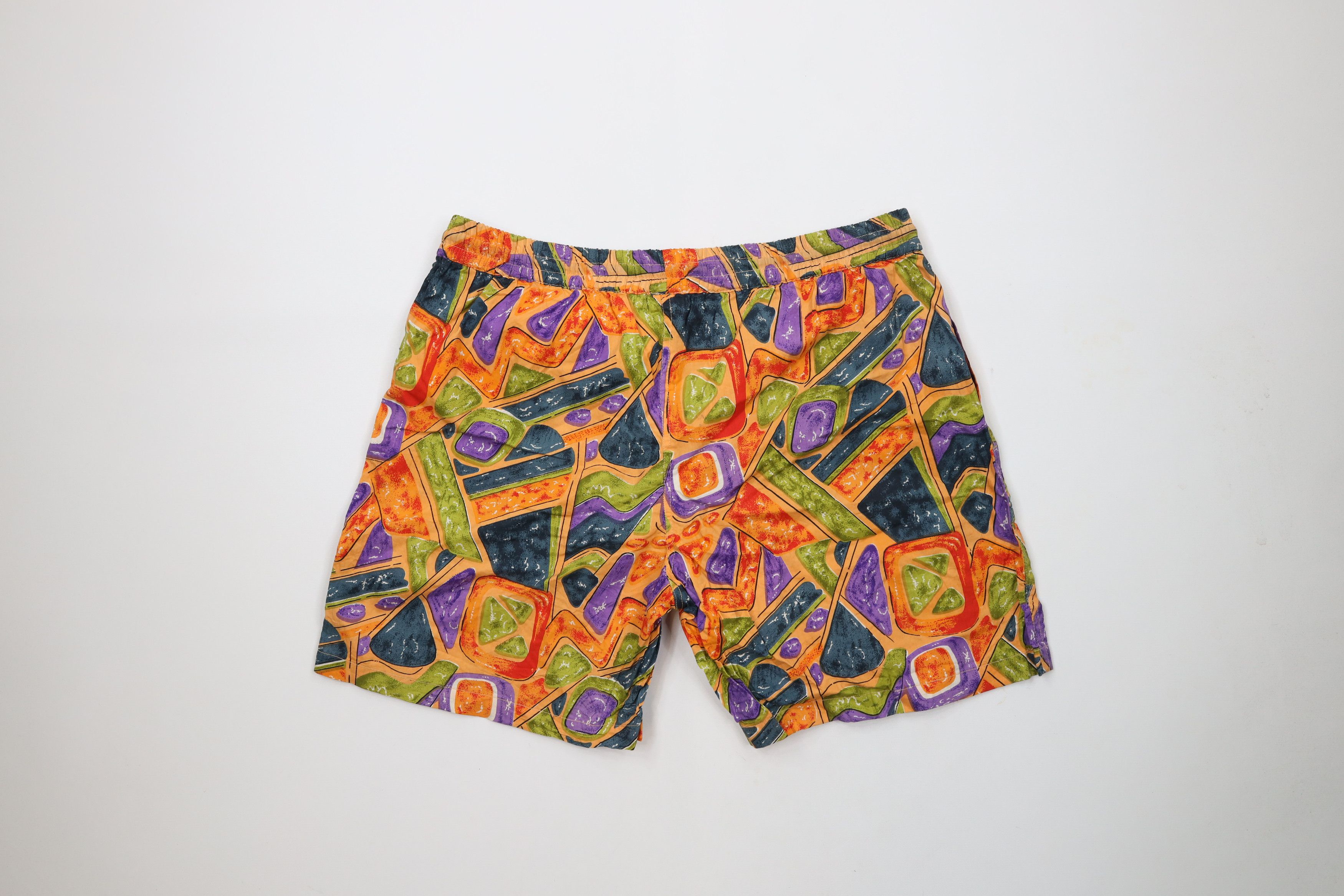 Vintage Vintage 90s Streetwear Lined Above Knee Shorts Trunks Size US 30 / EU 46 - 8 Thumbnail