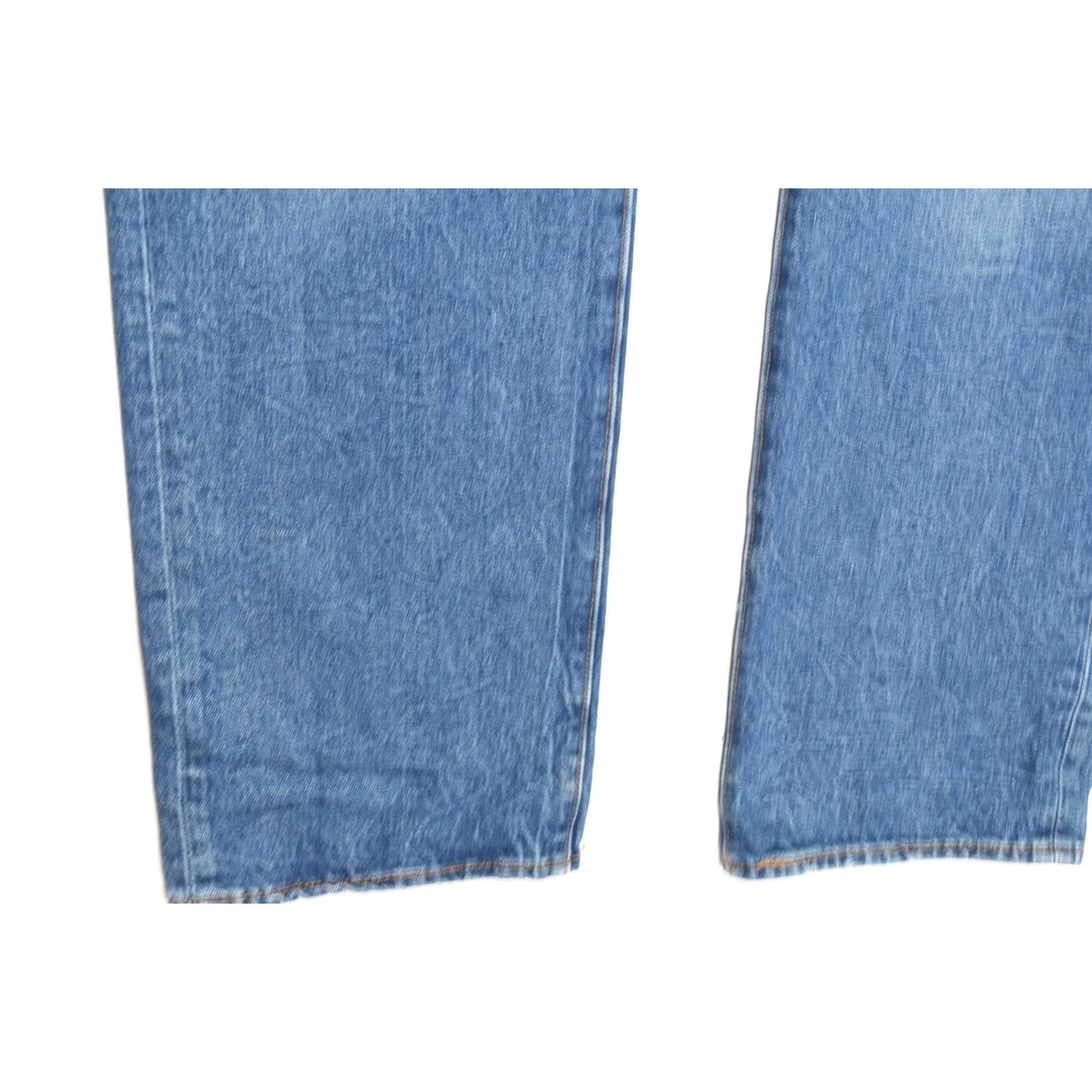 Levi's Levi's 501 Jeans Mens 38x34 Blue Straight Button-Fly Distressed Regular Inseam 35 in Denim Cotton Pattern Solid Jeans Mens Blue 501 Series Size US 38 / EU 54 - 5 Thumbnail