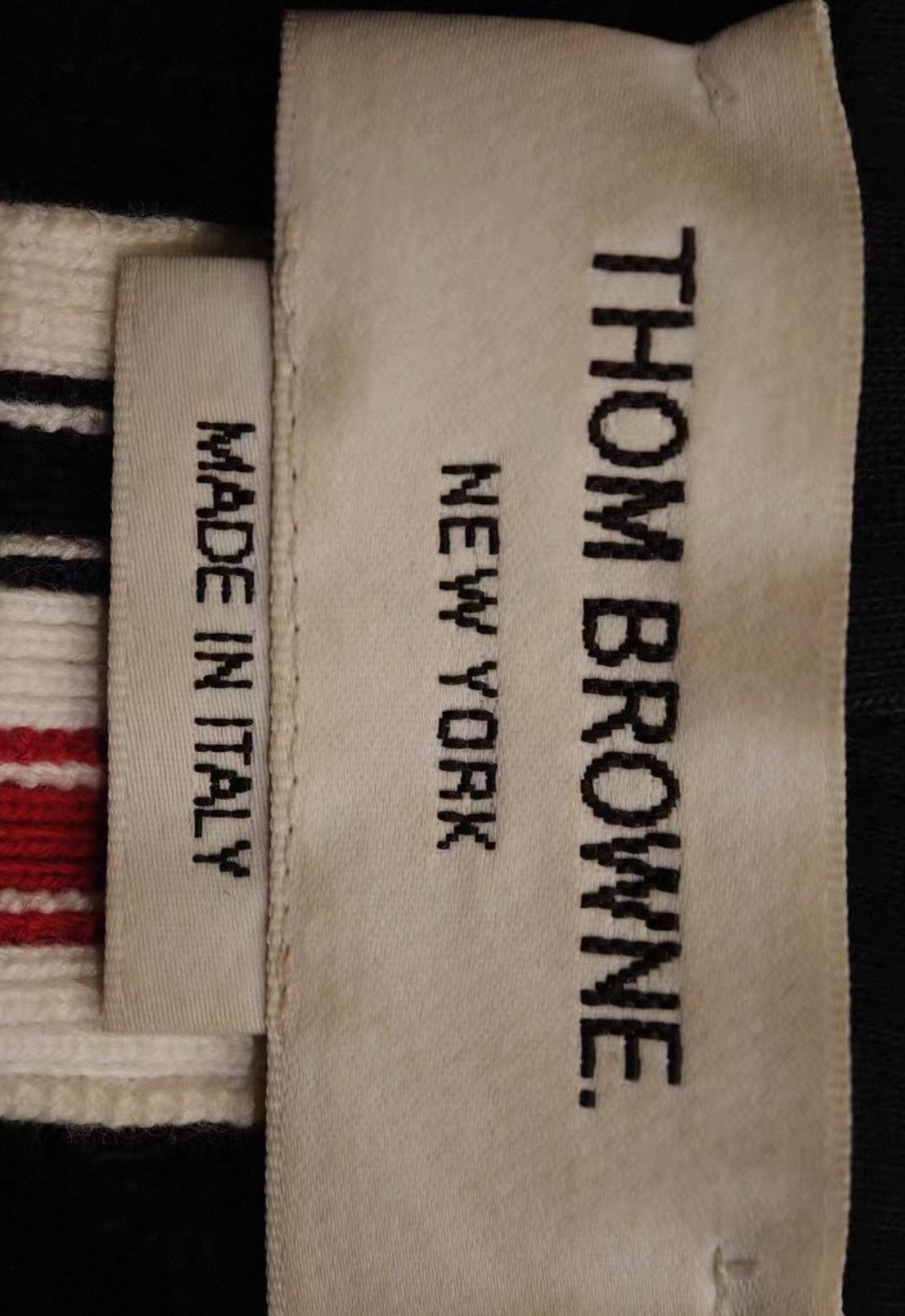 Thom Browne Blue Zip-Up Hoodie with Striped Hood Detail. Size US L / EU 52-54 / 3 - 4 Thumbnail