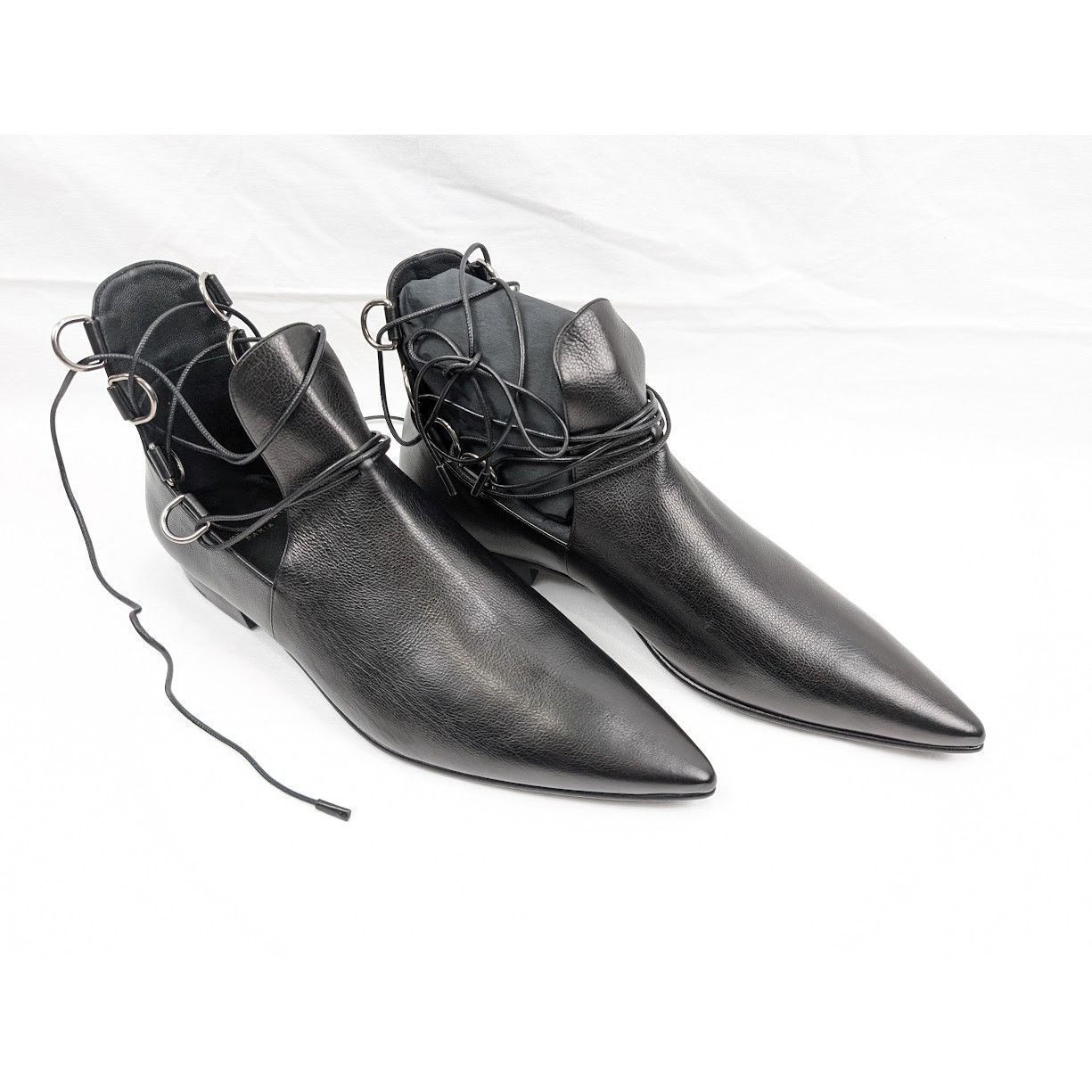 Saint Laurent Paris o1rshd1 Goth 15 Lace Up Shoes in Nero Size US 8 / EU 41 - 12 Thumbnail