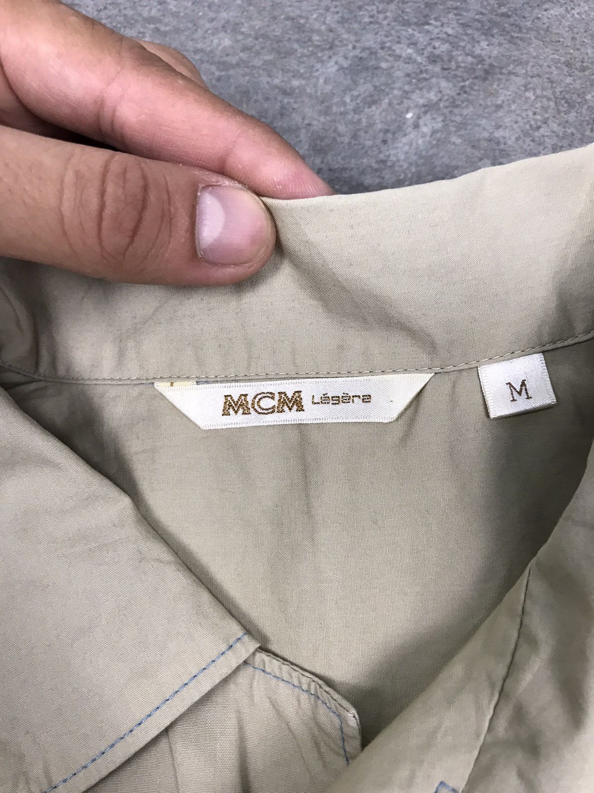 MCM Vintage MCM Legere Button Up Short Shirts Size US M / EU 48-50 / 2 - 2 Thumbnail