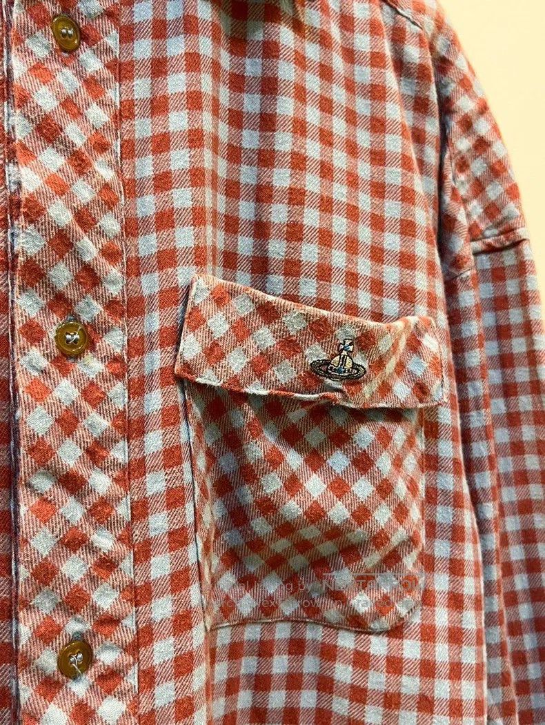 Vivienne Westwood Vivienne Westwood Red Plaid Shirt with Double Pockets Size M / US 6-8 / IT 42-44 - 3 Thumbnail