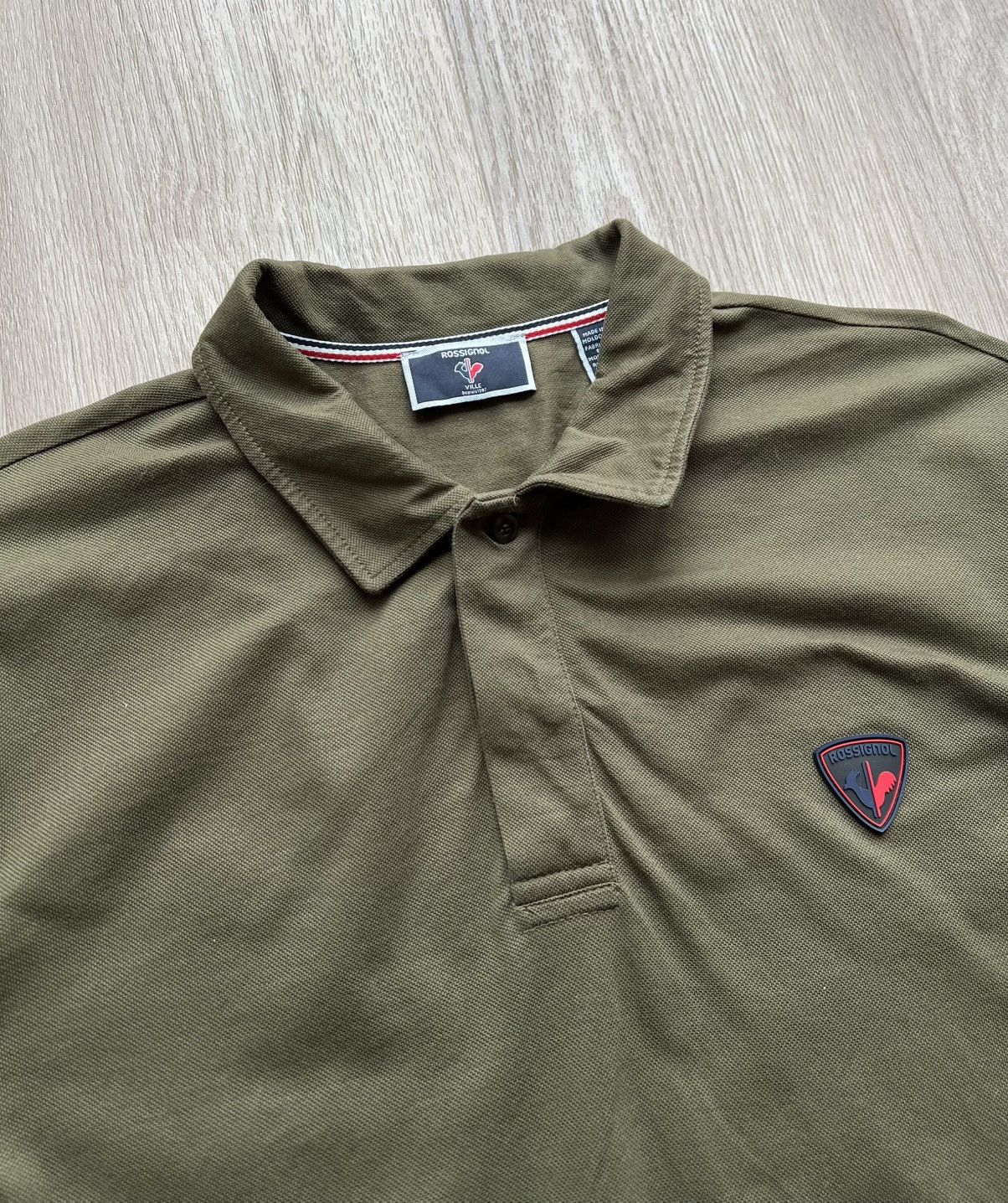 Other Rossignol Khaki Long Sleeve Polo Ski Rugby Size US L / EU 52-54 / 3 - 4 Thumbnail