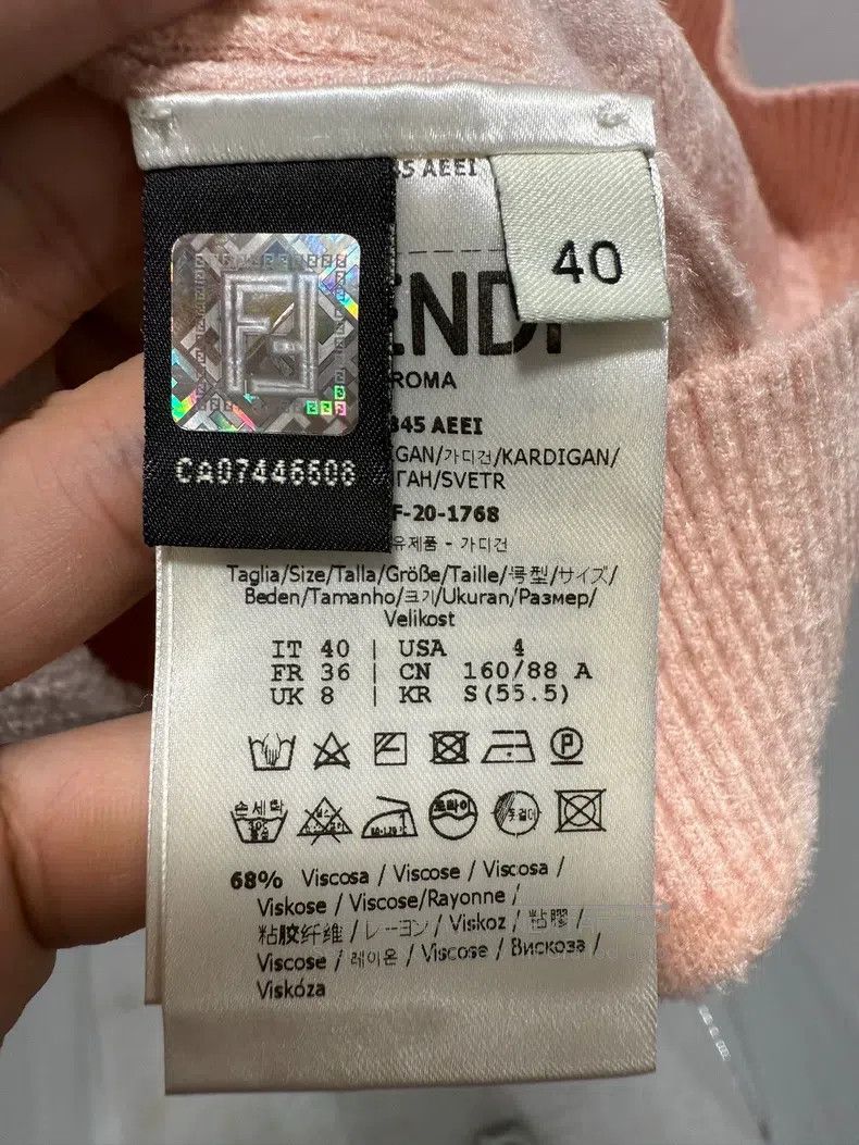 Fendi Fendi FF Printed Terry Cardigan Size XS / US 0-2 / IT 36-38 - 6 Thumbnail