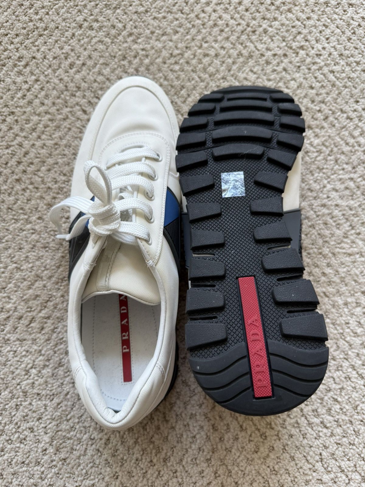 Prada ****RARE PRADA MATCH RACE NYLON LEATHER SNEAKERS Size US 10 / EU 43 - 3 Thumbnail