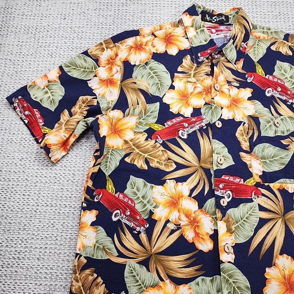 Vintage VINTAGE Alan Stuart Hawaiian Shirt Mens L Button Up Short Sleeve Floral USA Made Size US L / EU 52-54 / 3 - 3 Thumbnail