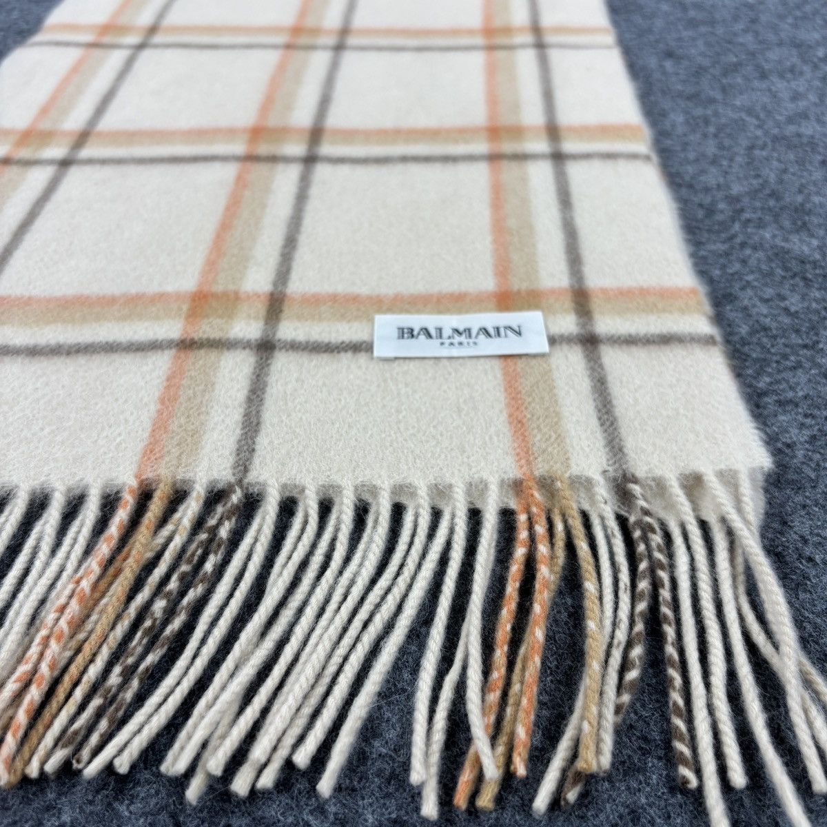 Balmain × Vintage Balmain Scarf # D754 # Muffler # Neckwear Size ONE SIZE - 8 Thumbnail