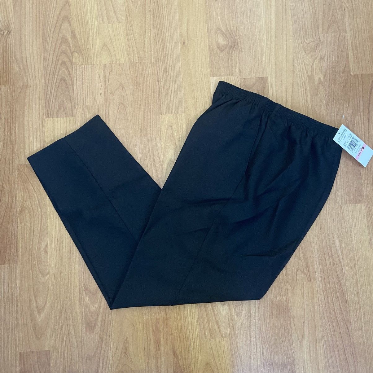 Vintage NWT Alfred Dunner Petite Classic Black Pants Women’s 10P Size 24" / US 00 / IT 34 - 3 Thumbnail