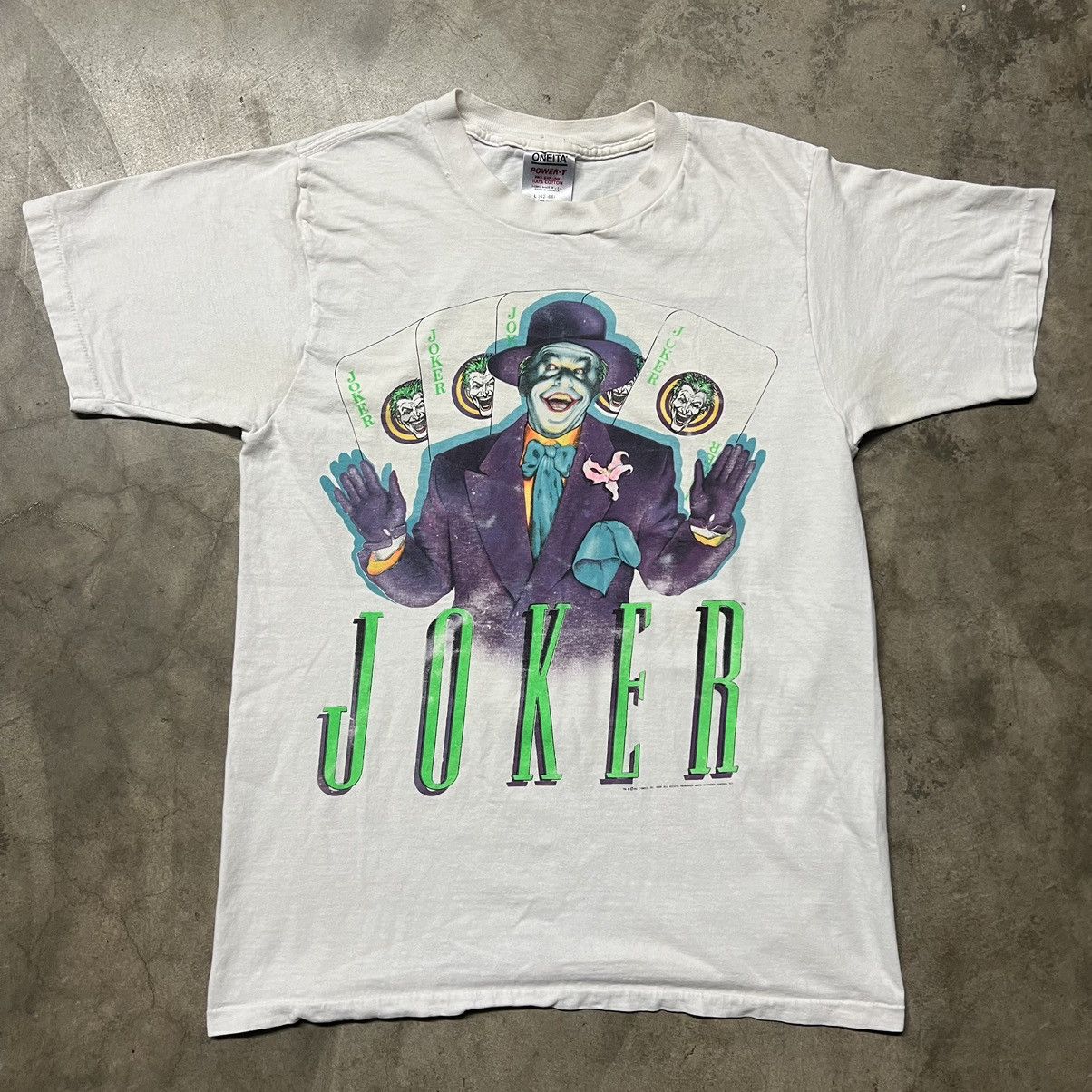 DC Comics × Vintage Vintage 1989 DC Comics Batman The JokerT-Shirt Size US L / EU 52-54 / 3 - 2 Thumbnail