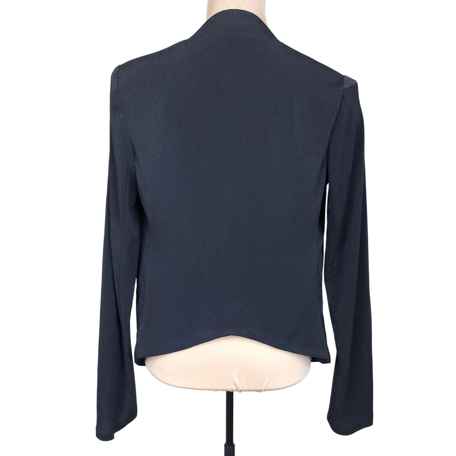 Bcbgmaxazria BCBGeneration Medium Black Tuxedo Blazer Jacket Size M / US 6-8 / IT 42-44 - 6 Thumbnail