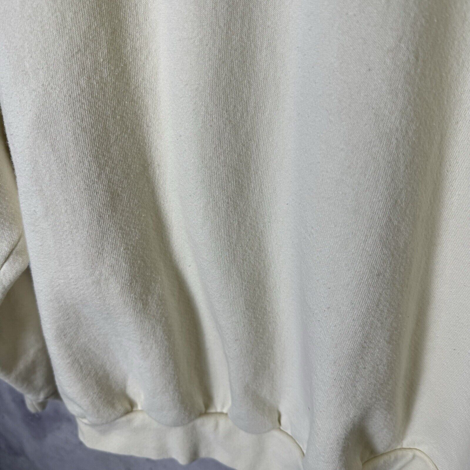 Vintage Vintage Cream White Blank Hoodie Sweatshirt Adult Medium USA Size US M / EU 48-50 / 2 - 4 Thumbnail