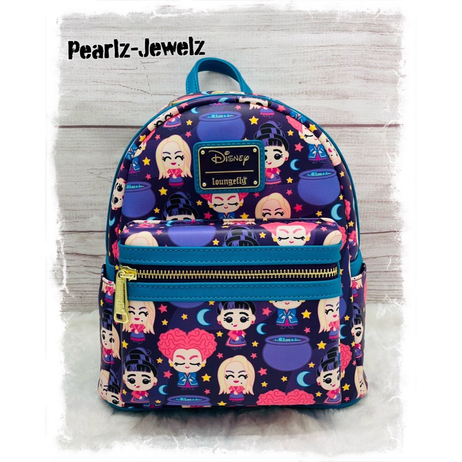 Disney Loungefly Disney Hocus Pocus Chibi AOP Mini Backpack BoxLunc Size ONE SIZE - 1 Thumbnail