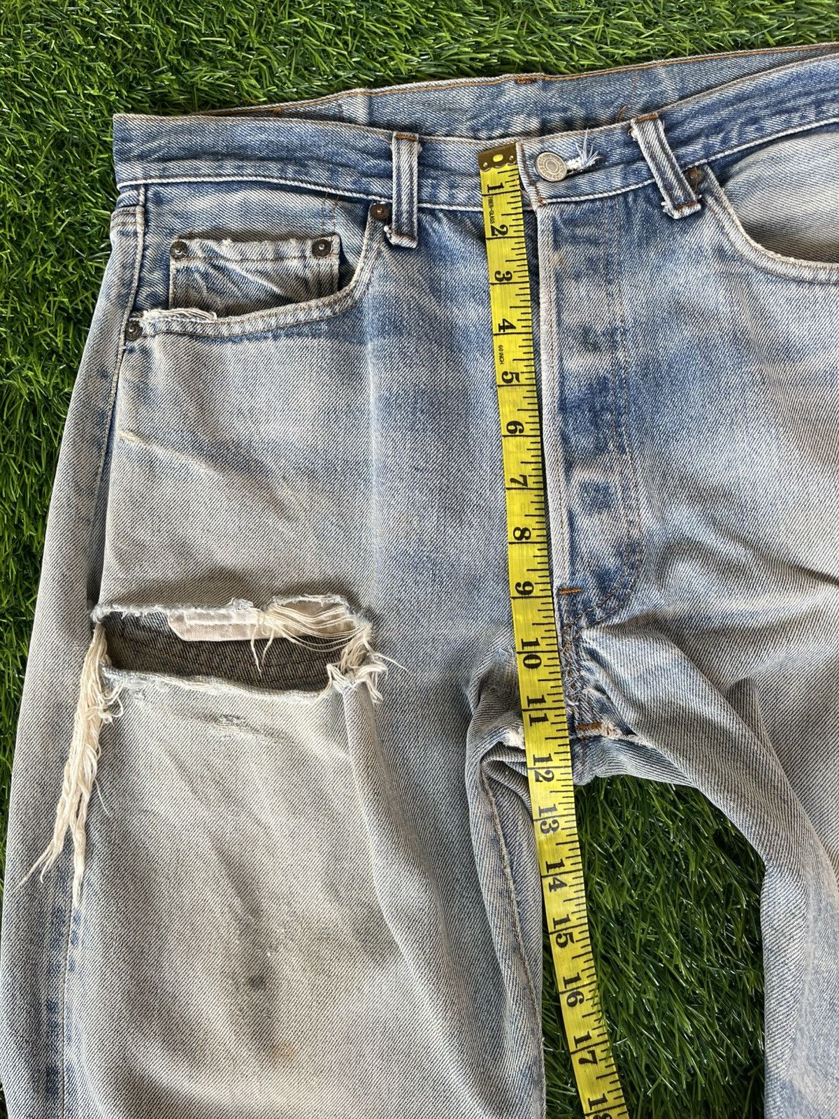 Levi's Vintage 80s🔥Levi’s 501🔥Rindem Hidden Rivets Selvedge Denim Size US 33 - 15 Thumbnail
