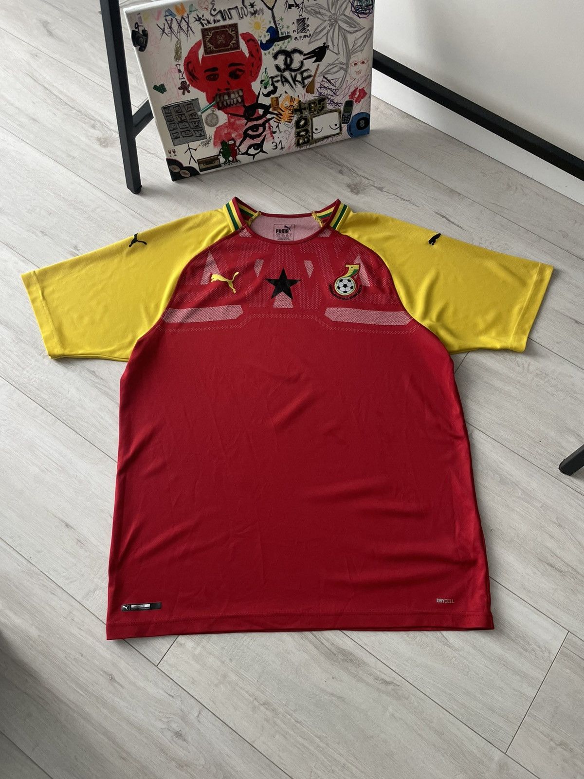 Puma Puma Ghana 2018-19 Home Football Shirt Jersey Blockcore RARE Size US XL / EU 56 / 4 - 1 Thumbnail