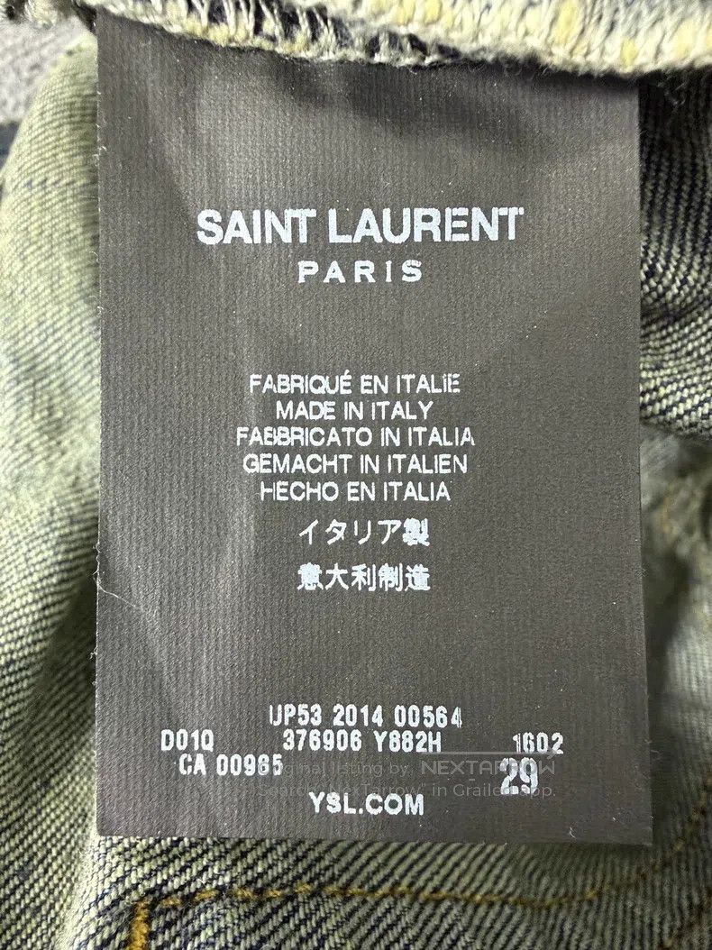 Saint Laurent Paris Saint Laurent Paris Blue whisker washed denim jeans Size US 29 - 6 Thumbnail