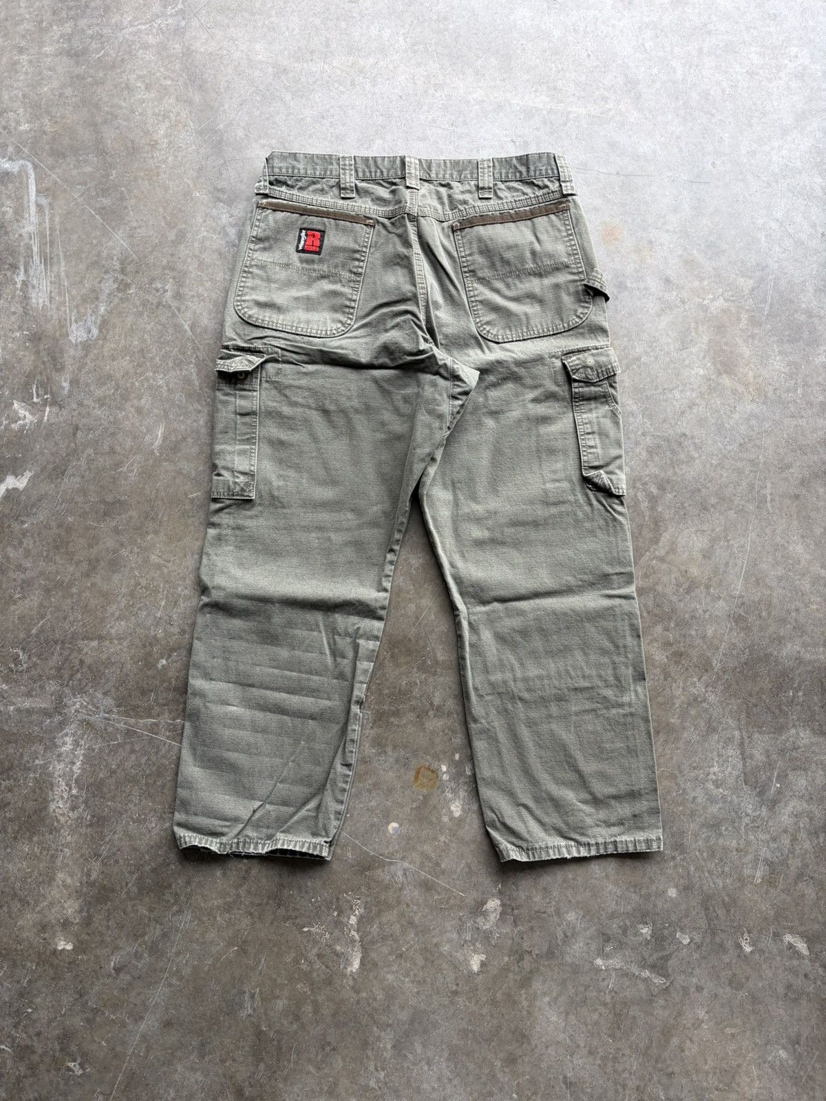 Wrangler Vintage Wrangler Riggs Cargo Carpenter Workwear Green Pants Size US 36 / EU 52 - 5 Thumbnail