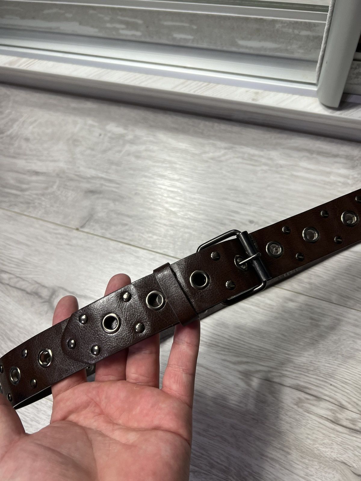 Vintage Vintage Avant Garde Brown Belt Y2K Style Size ONE SIZE - 7 Thumbnail