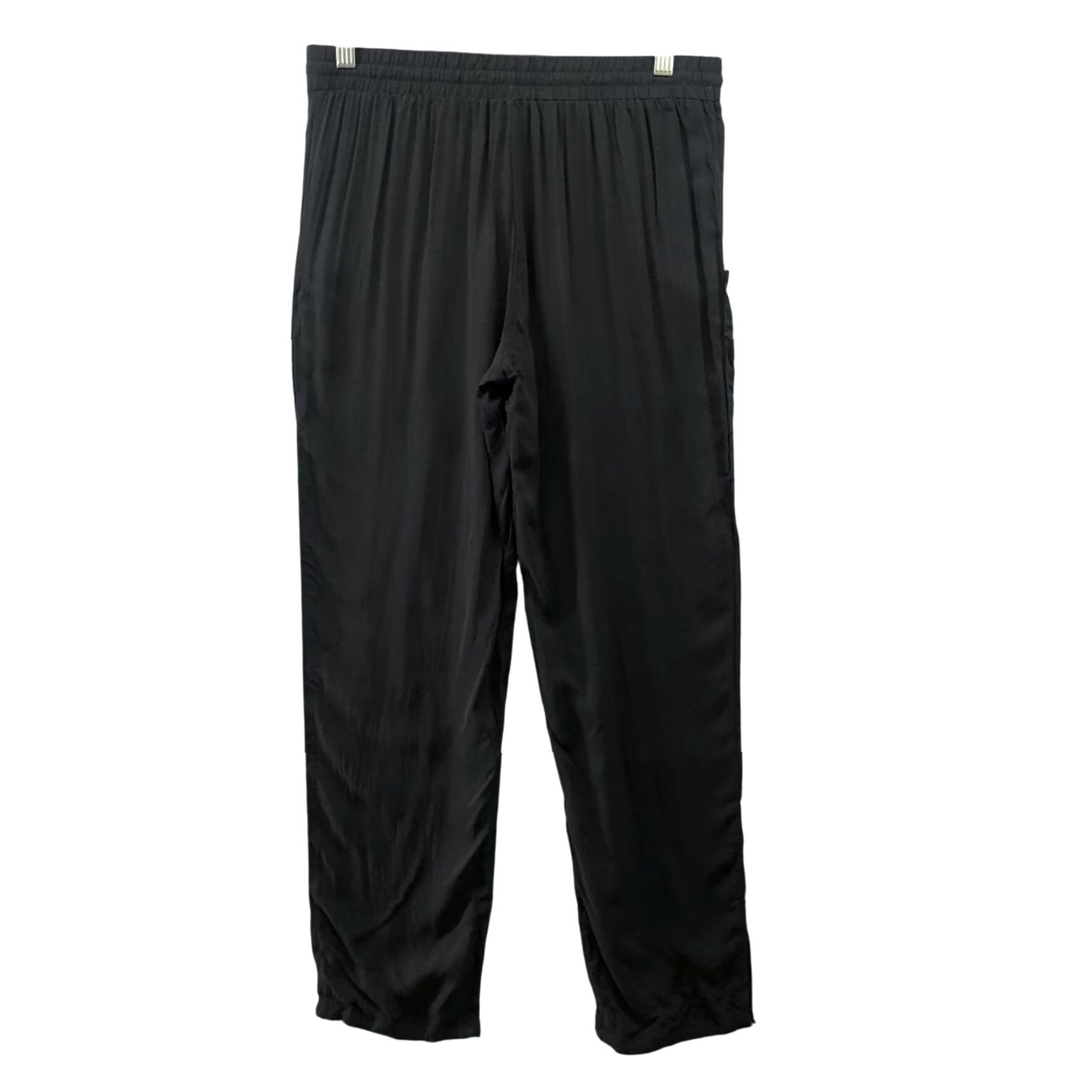 Urban Outfitters Out From Under Lounge Pants Womens S Black Drawstring Rayon Wide-Leg Jogger 28in Regular Size Black Womens Size 28" / US 6 / IT 42 - 2 Thumbnail