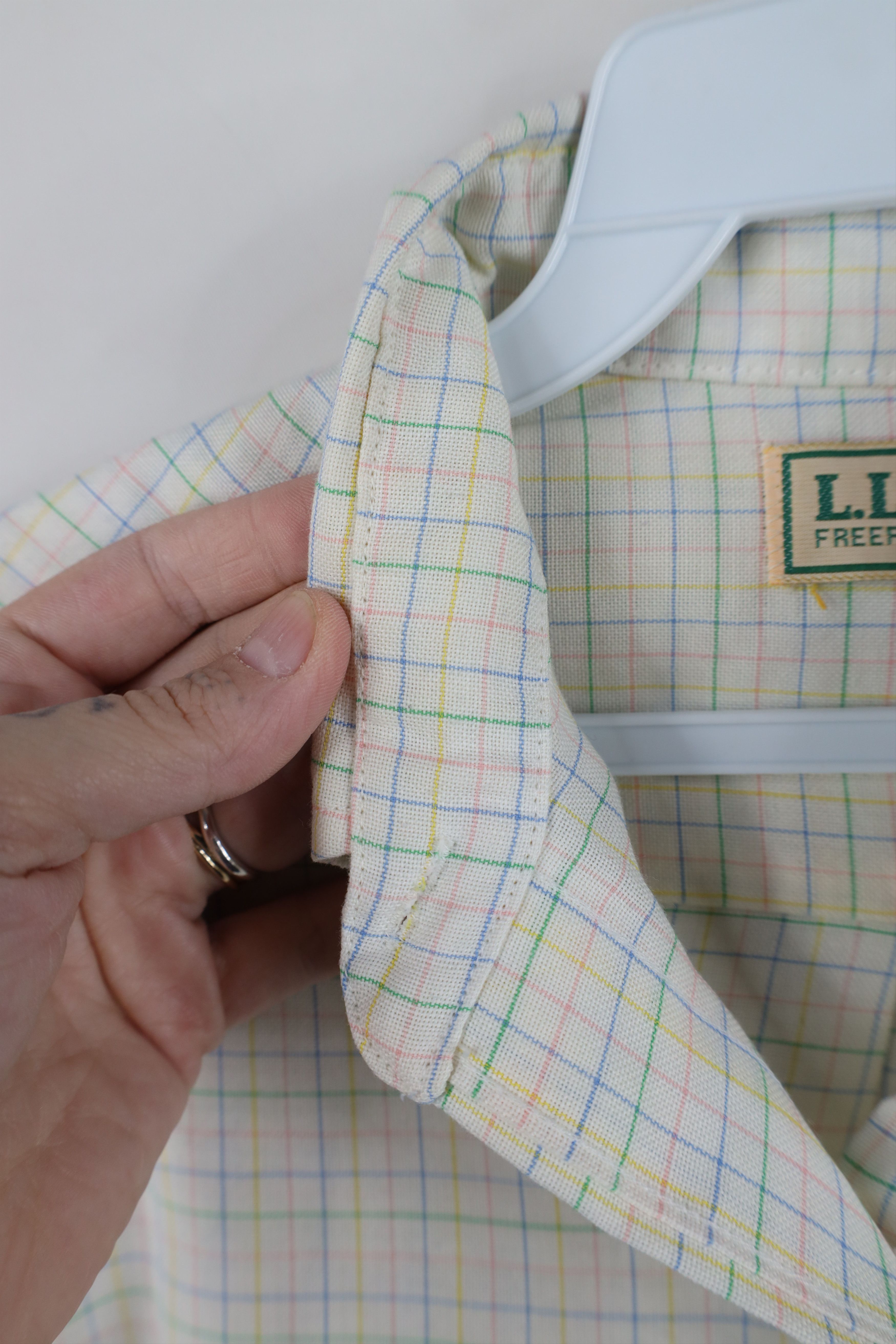 L.L. Bean Vintage 70s LL Bean Plaid Collared Button Down Shirt USA Size XL / US 12-14 / IT 48-50 - 8 Thumbnail