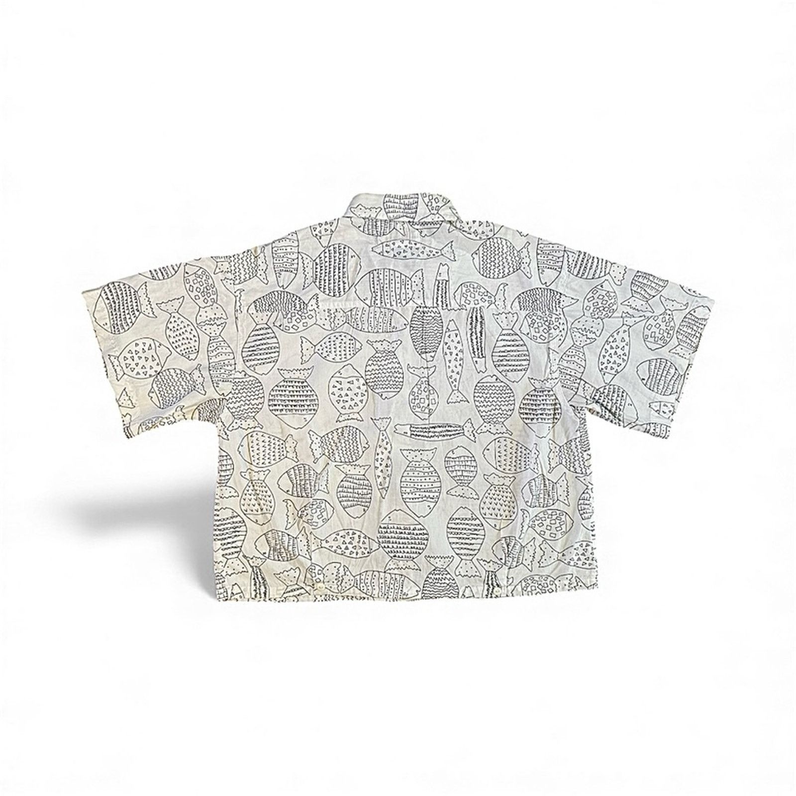 Bugle Boy Vintage Bugle Boy Men's Fish Print Shirt Size US S / EU 44-46 / 1 - 4 Thumbnail