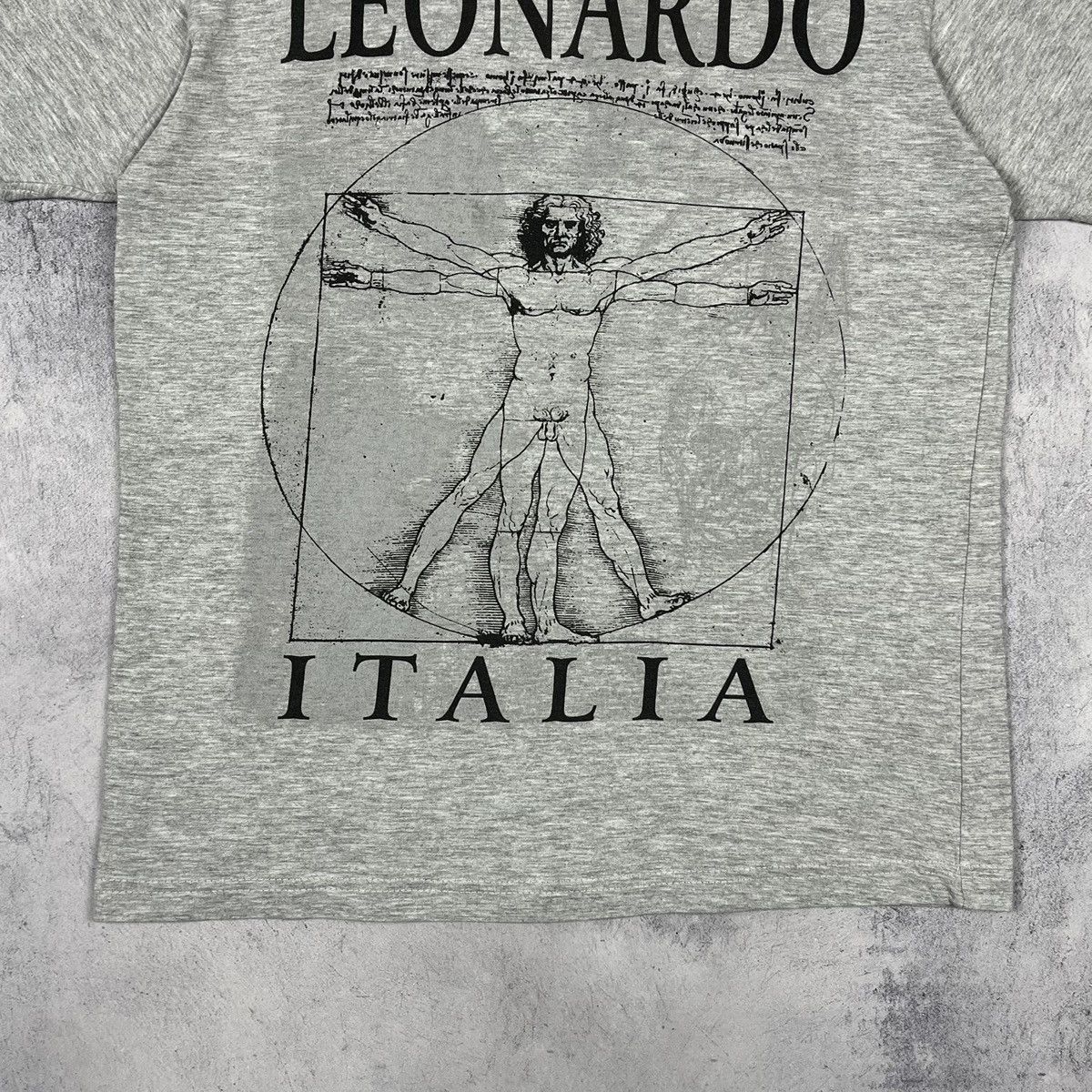 Vintage Vintage Leonardo Da Vinci art rare tee 90’s Size US S / EU 44-46 / 1 - 5 Thumbnail