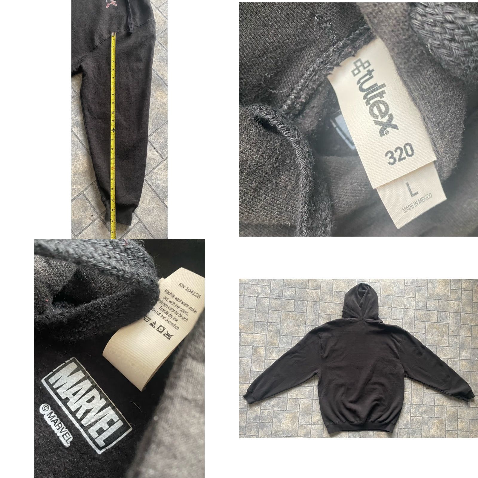 Tultex VINTAGE Into The Spider-Verse MENS LARGE Black Tultex Hoodie Marvel Spider-Man 2019 Mens L Spider-Man Hoodie Size US L / EU 52-54 / 3 - 9 Thumbnail