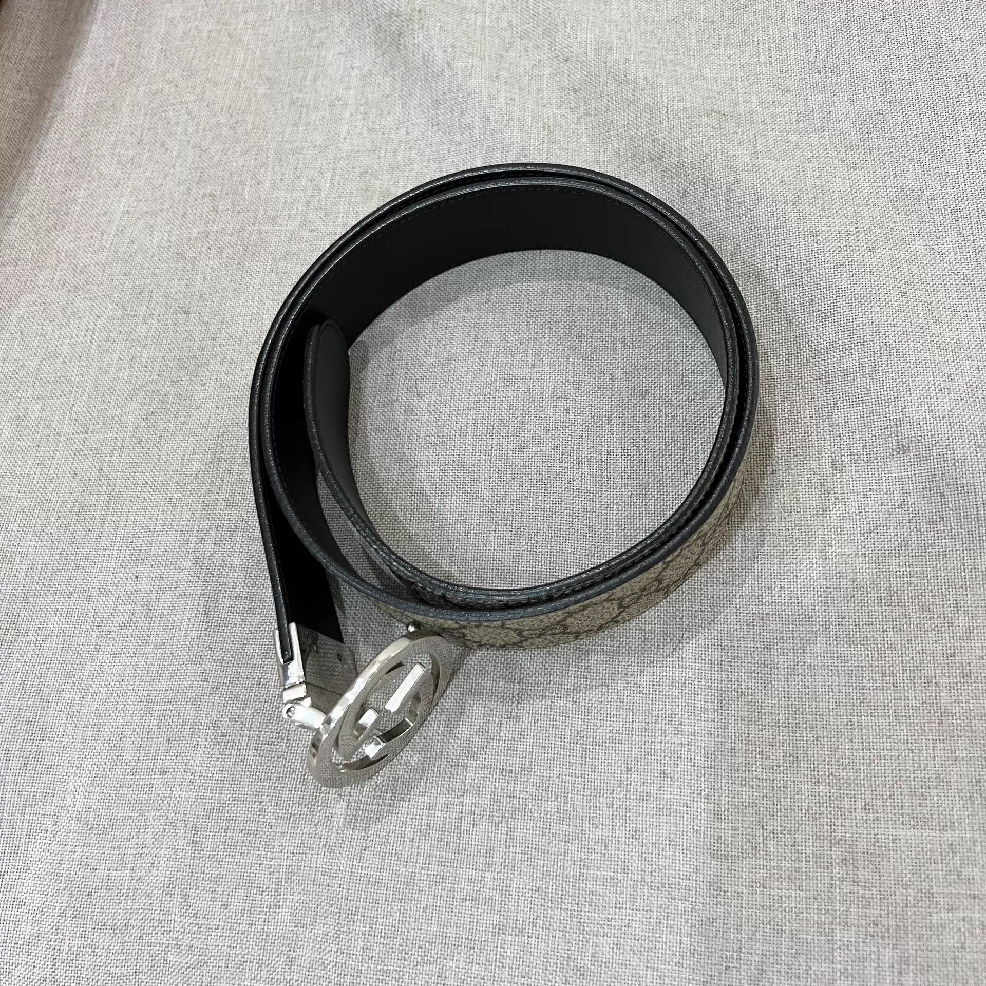 Gucci Gucci Double G Silver Buckle GG Snake Belt 95/38 97 New Size ONE SIZE - 2 Thumbnail