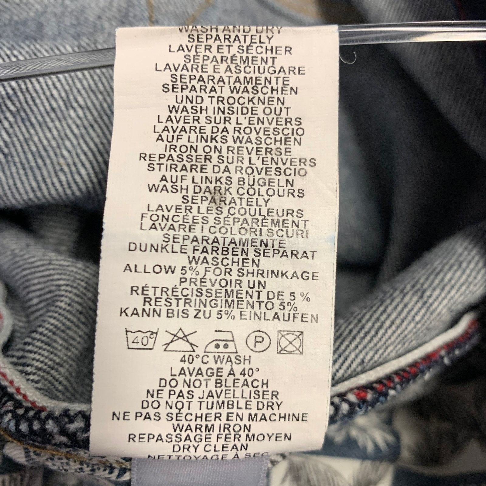 Paul Smith Blue Contrast Stitch Cotton Straight Japanese Selvedge Jeans Size US 36 / EU 52 - 9 Thumbnail