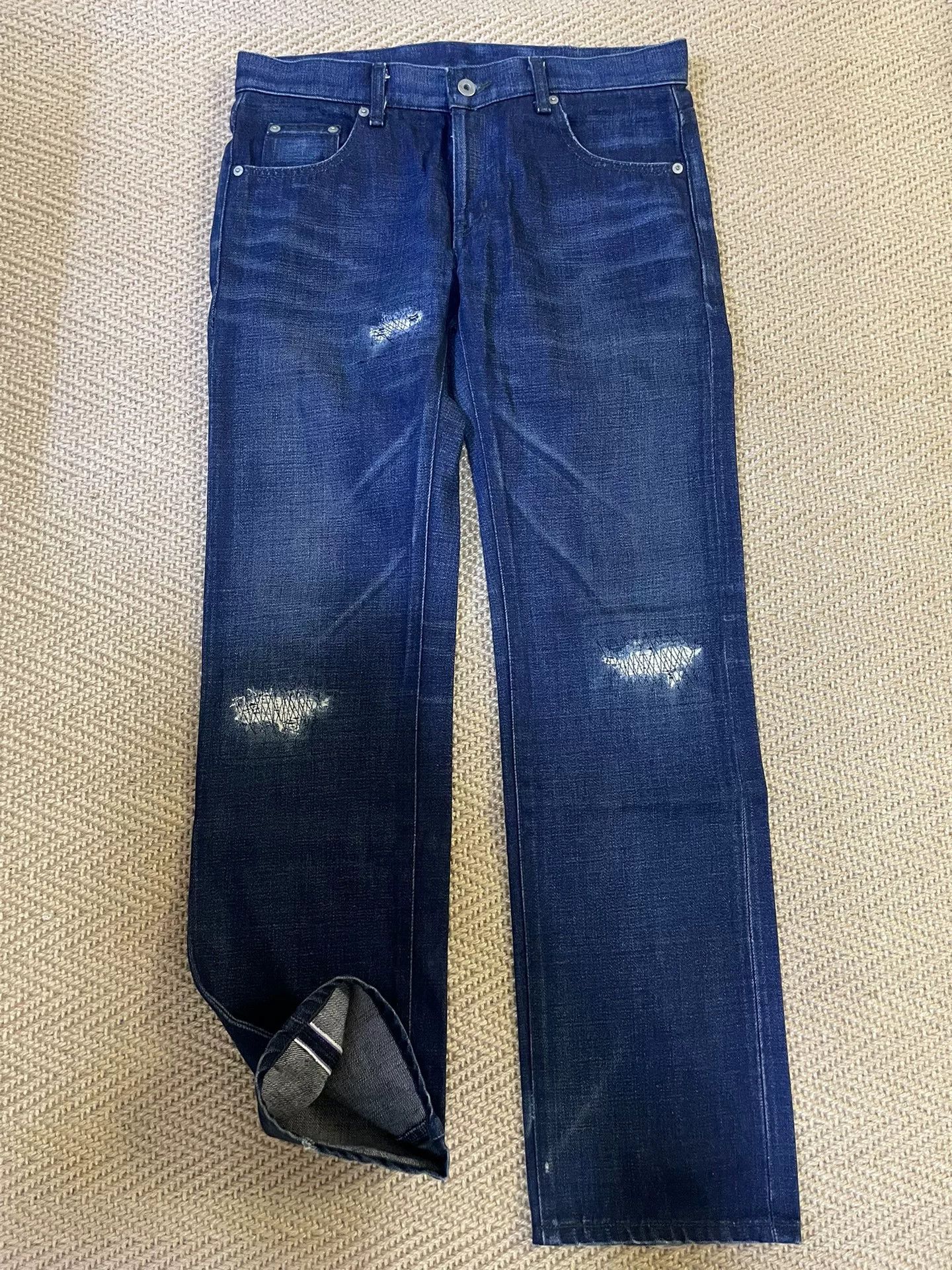 Neighborhood NEIGHBORHOOD Early Distressed Denim Jeans Size US 31 - 1 Thumbnail