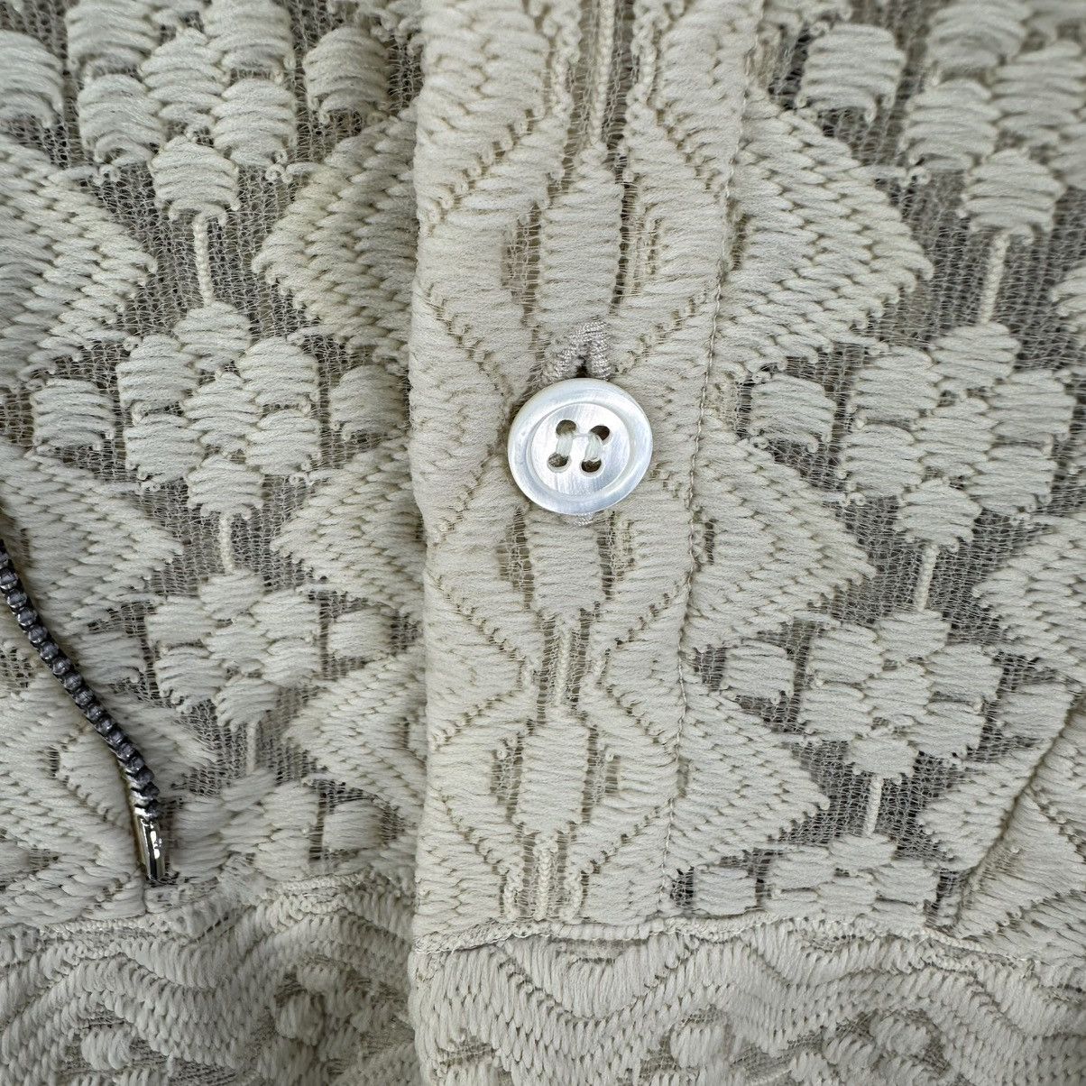Comme des Garcons Vintage AD1999 Tricot CDG Lace Short Sleeve Button Up Blouse Size S / US 4 / IT 40 - 7 Thumbnail
