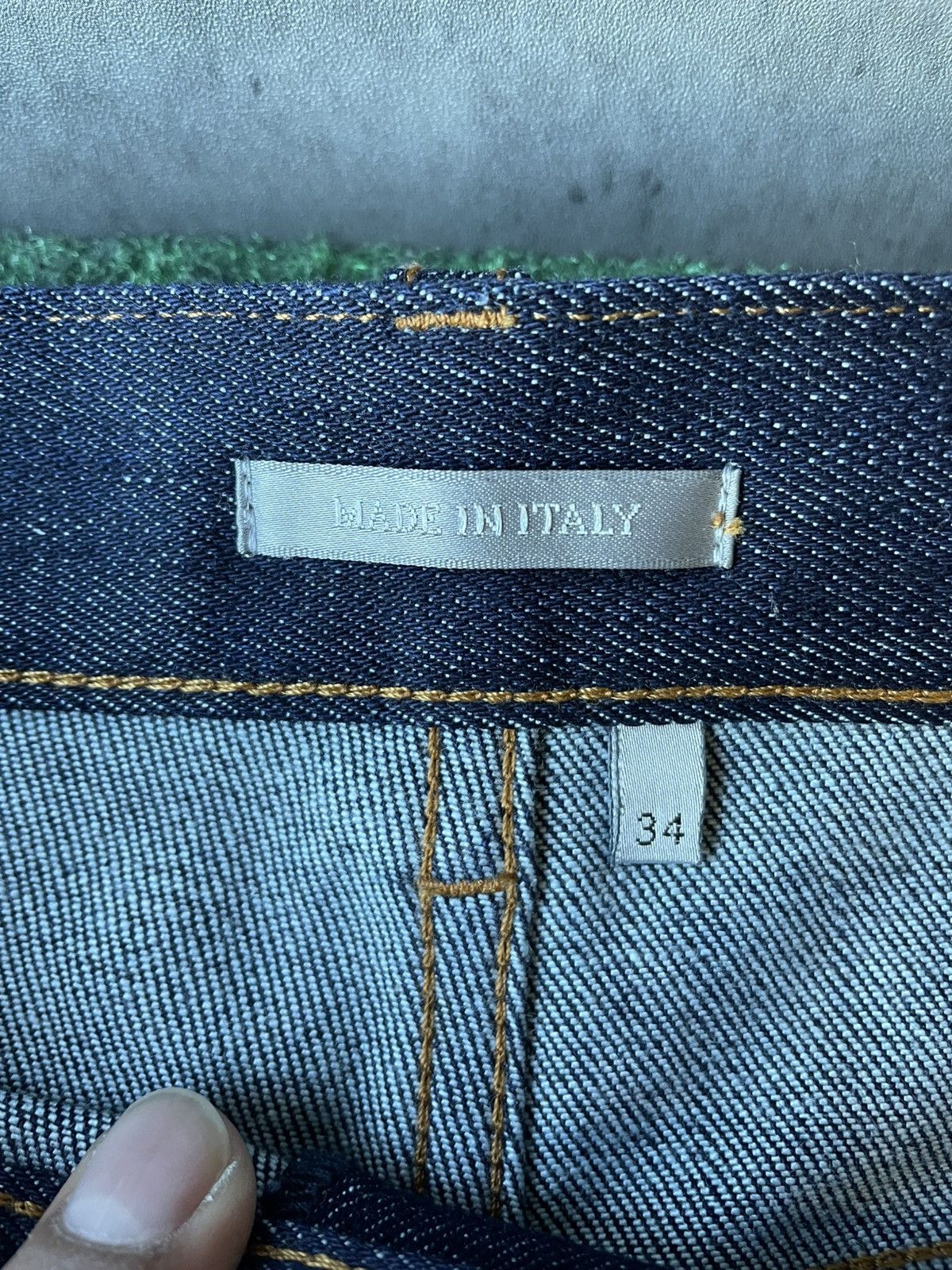 Dior USED CHRISTIAN DIOR CUFF DENIM JEANS SLIM 17.5 SIZE 34 Size US 34 / EU 50 - 11 Thumbnail