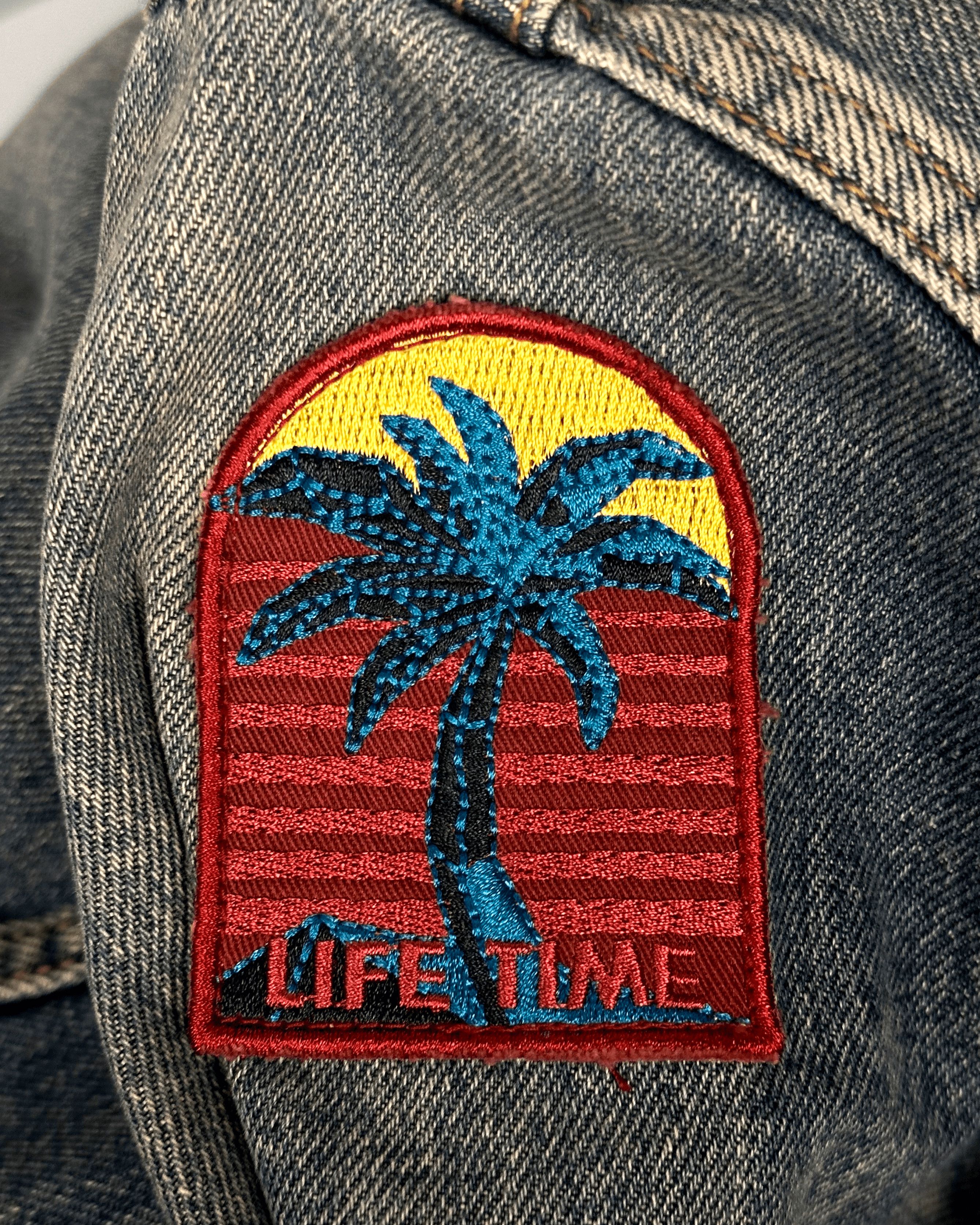 Saint Laurent Paris Saint Laurent Palm Lifetime Patch Denim Jacket Size US XL / EU 56 / 4 - 6 Thumbnail