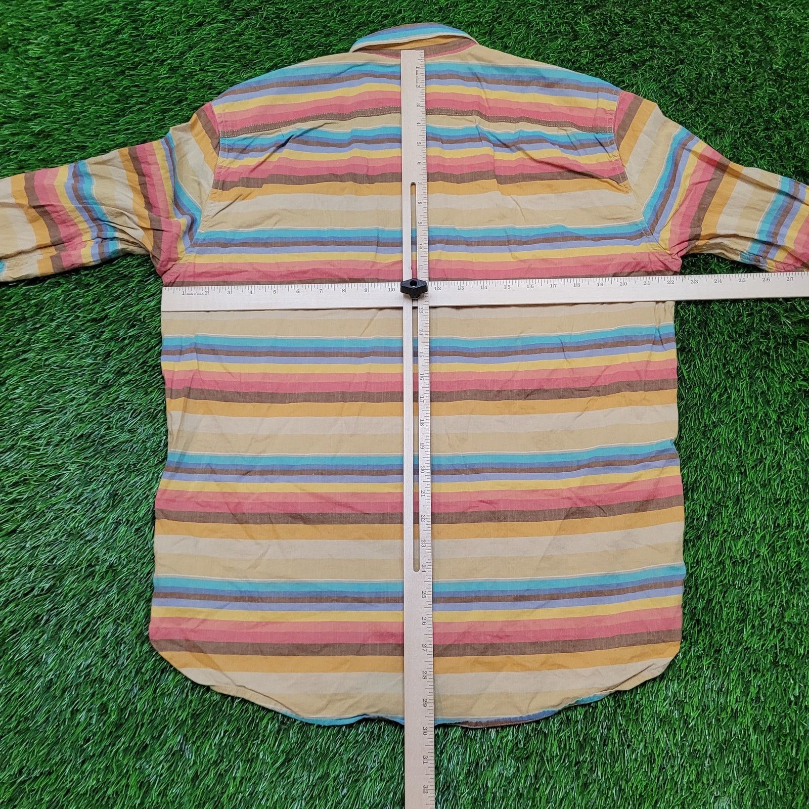 Lucky Brand VTG Y2K Lucky Brand California Baja Stripe Shirt L Boho Surf Size US L / EU 52-54 / 3 - 4 Thumbnail