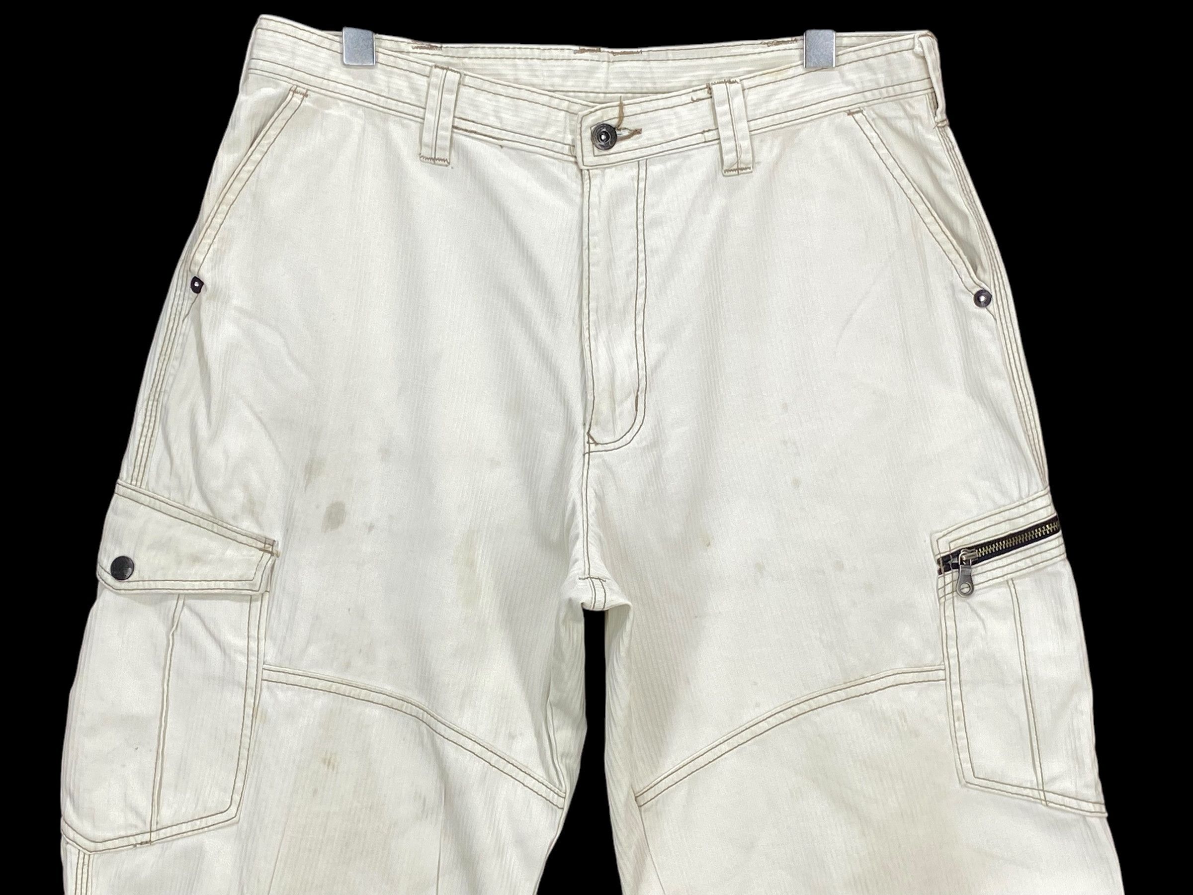 Old Navy Dogman Cargo Denim Pants Workwear Size US 34 / EU 50 - 3 Thumbnail