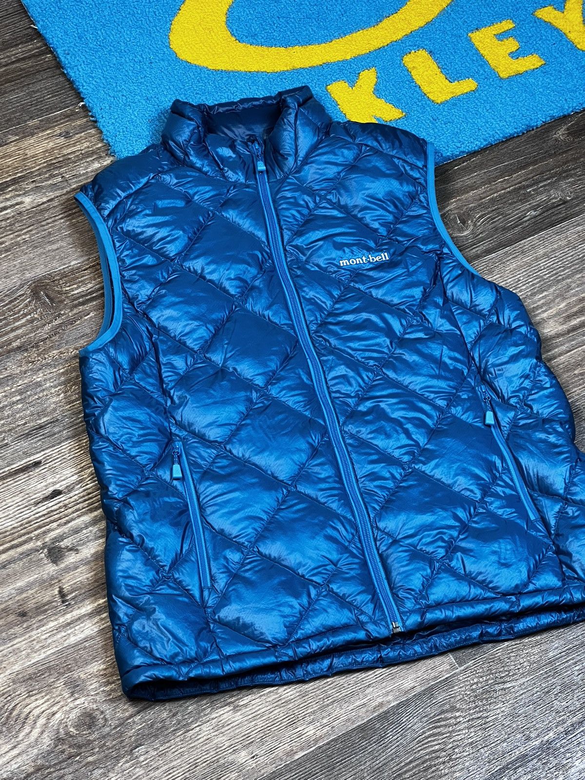 Japanese Brand × Montbell Montbell Quilted Full Zip Puffer Blue Vest Jakcet Size L / US 10 / IT 46 - 3 Thumbnail